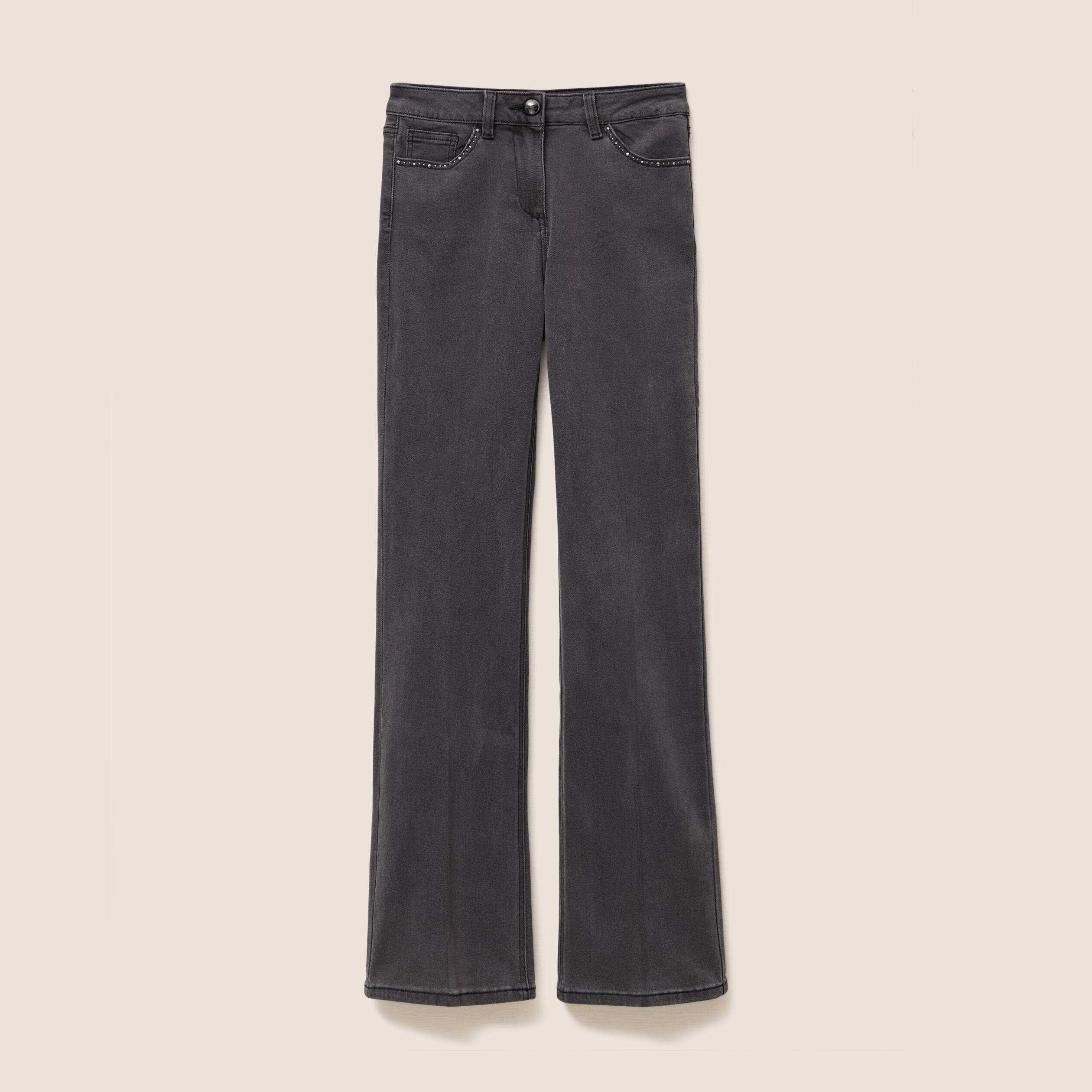 jean bootcut taille standard denim gris femme jean bootcut taille standard denim gris femme