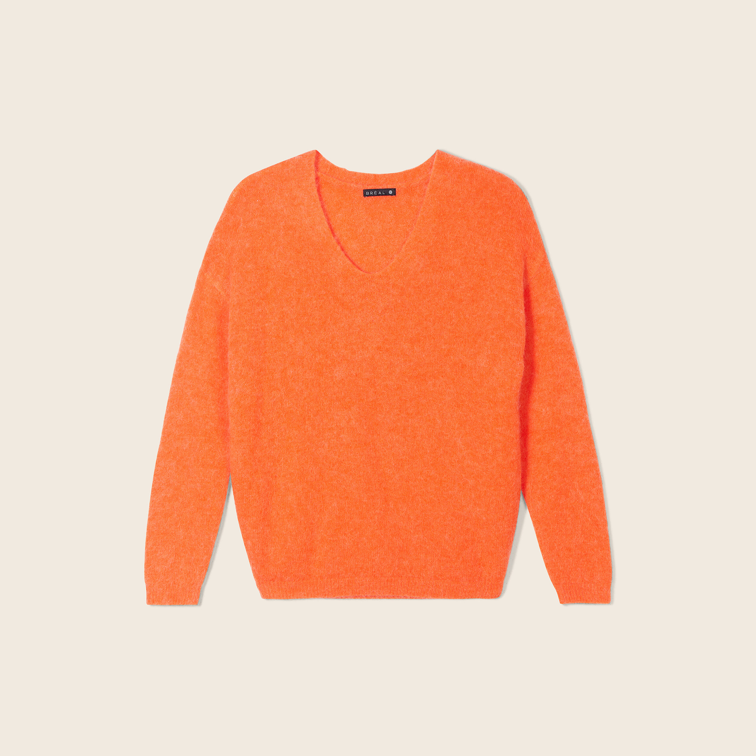 Pull femme orange deals