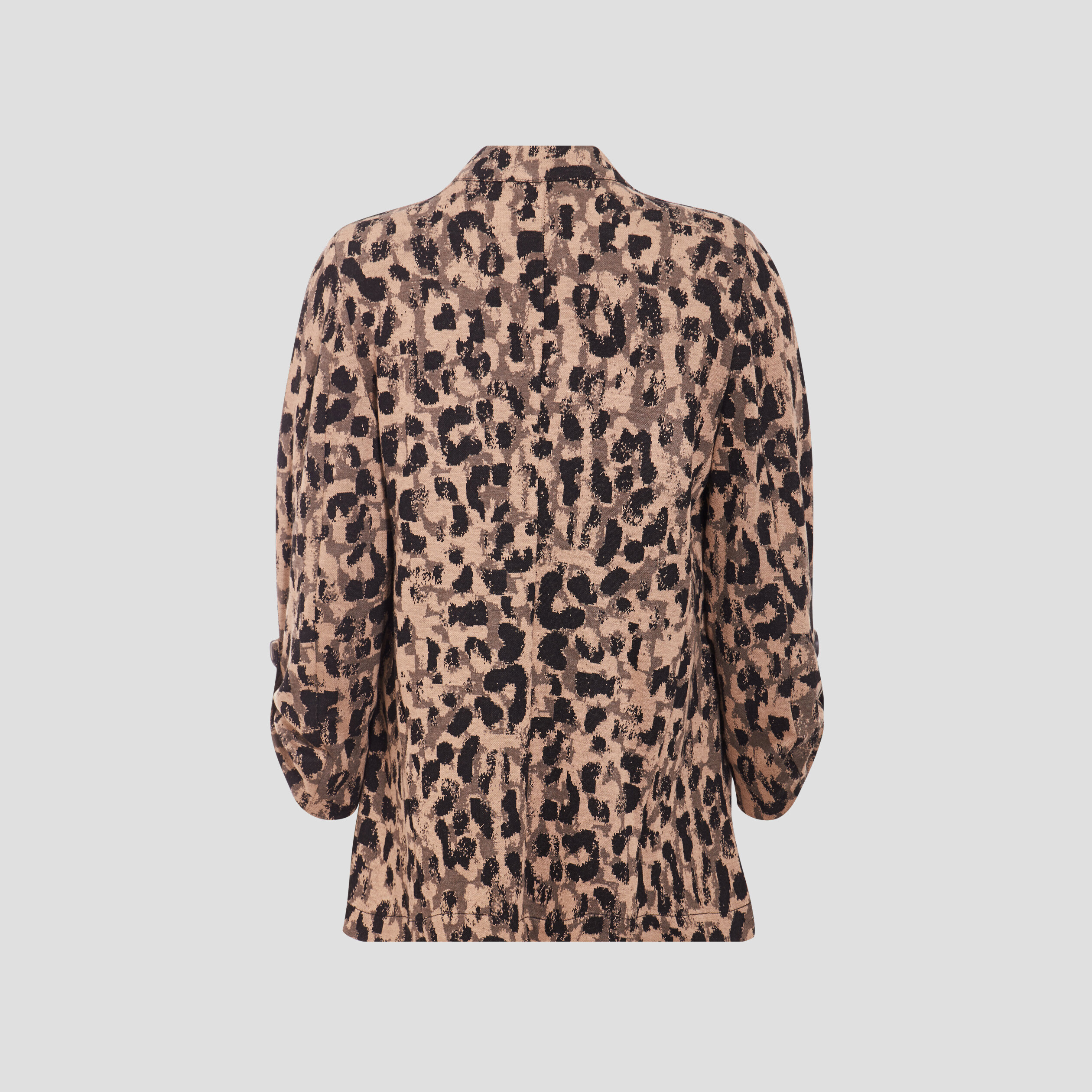 Veste droite avec col cascade noir femme