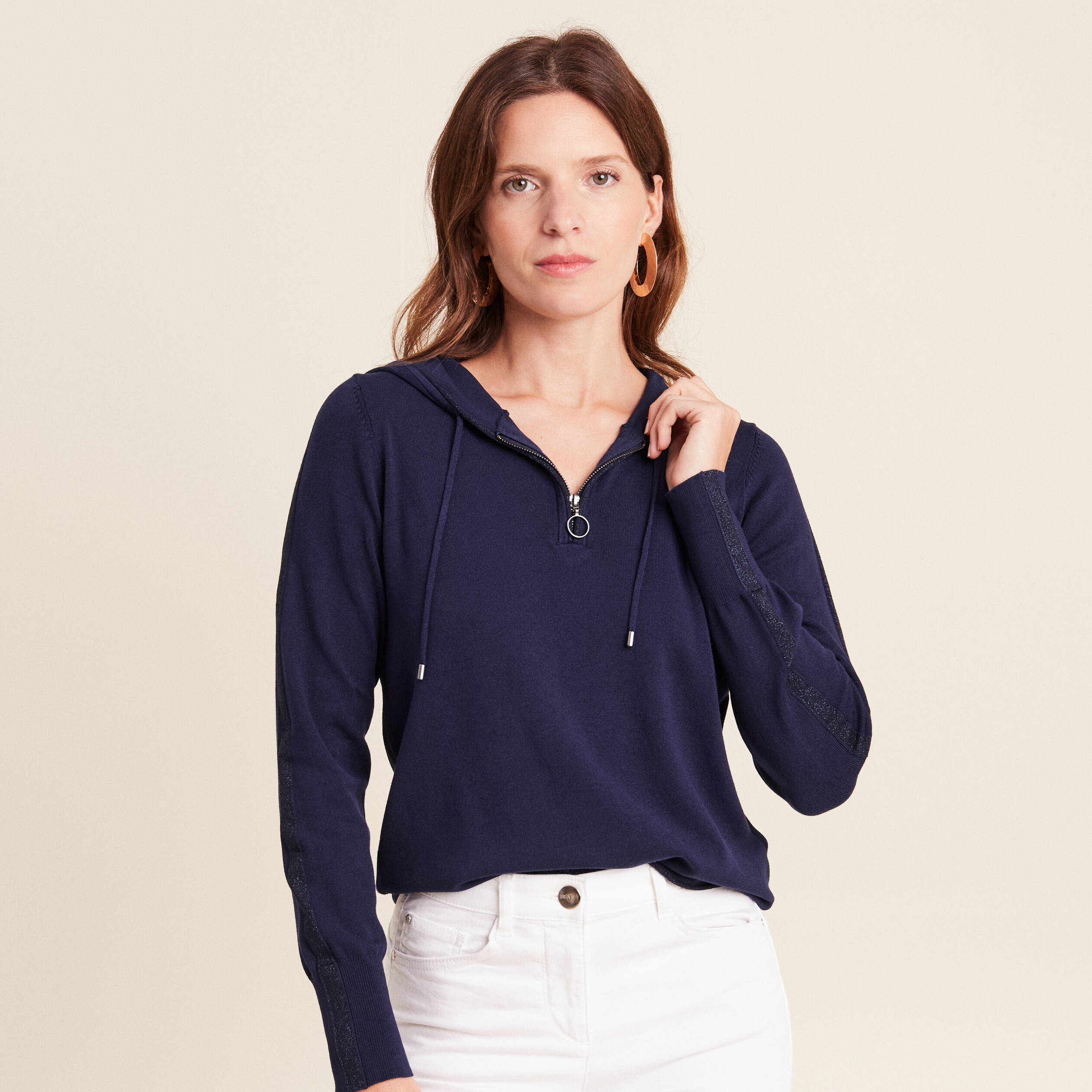 pull manches longues bleu marine femme Pull manches longues bleu marine femme