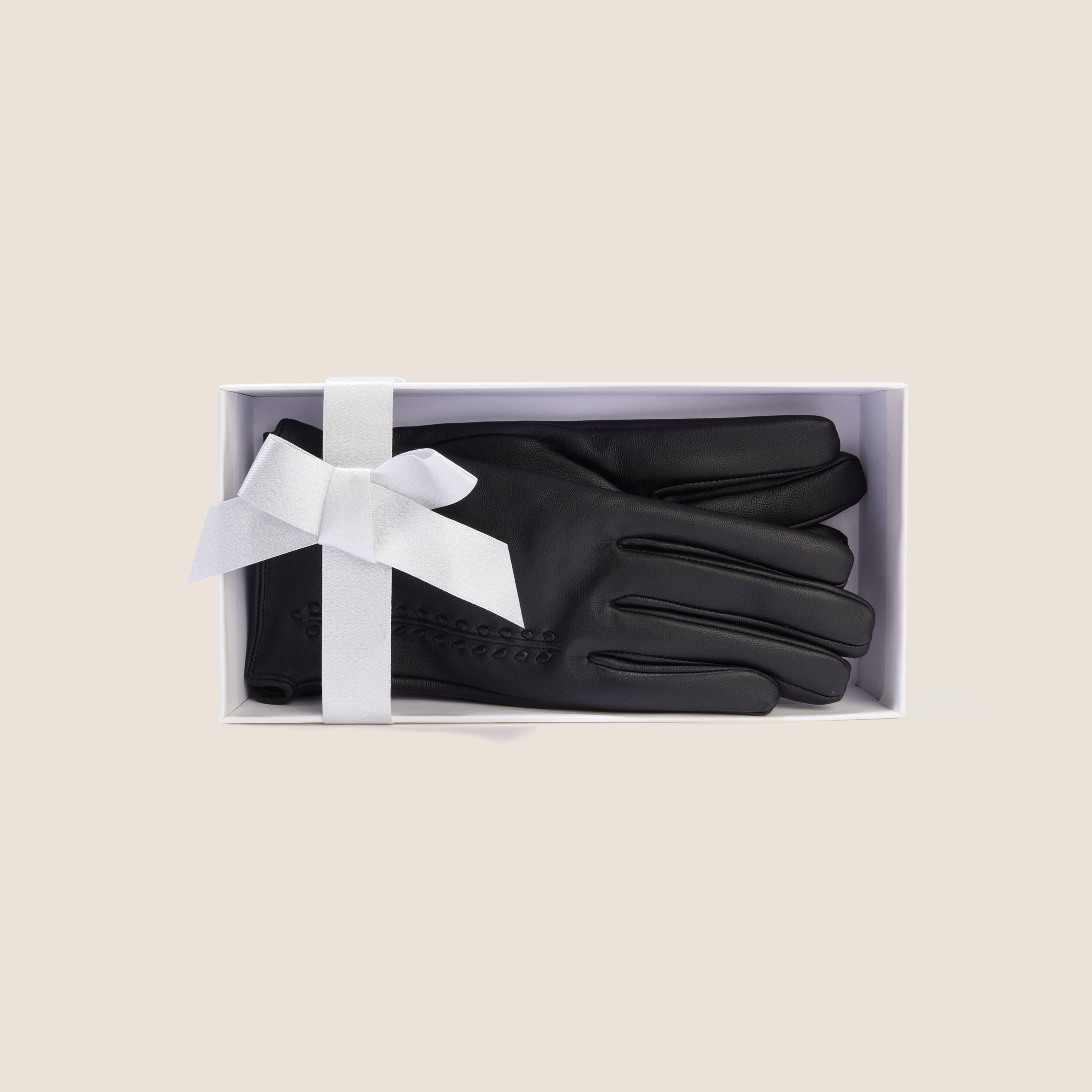 Gants Homme Ibex - Cuir Souple Noir - Doublure Fourrure - Taille L - Neufs