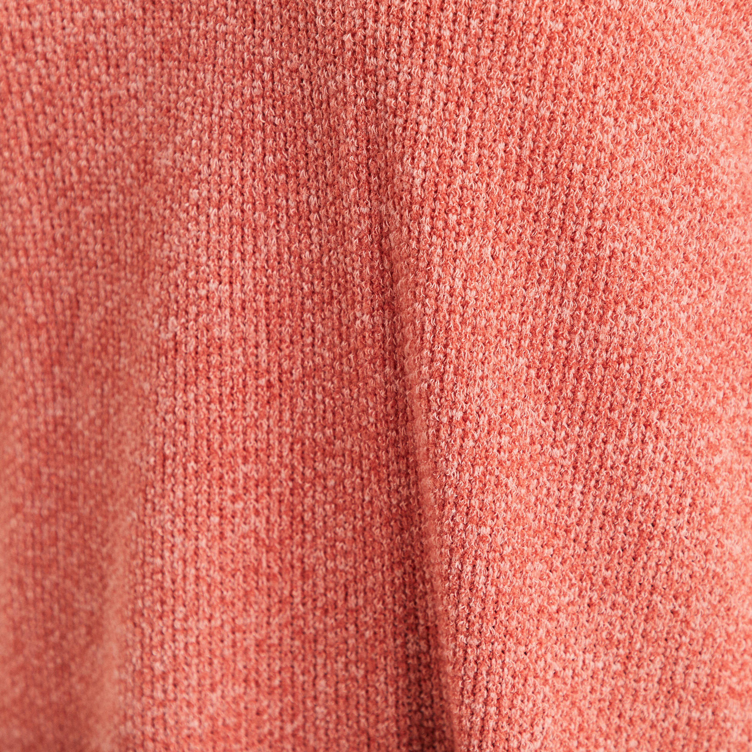 T-shirt col chemise manches 3/4 vieux rose femme