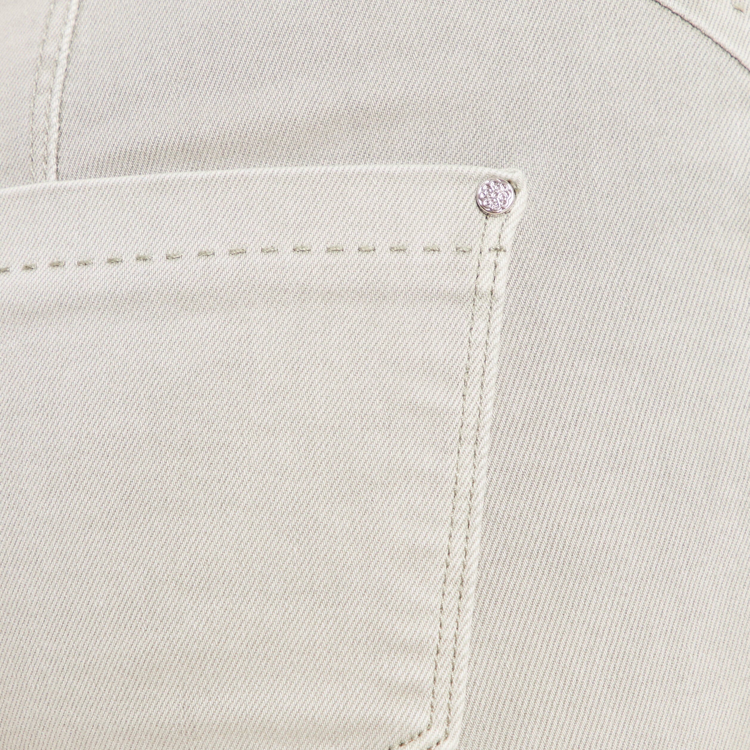 Jean coupe droite taille bascul&eacute;e vert clair femme