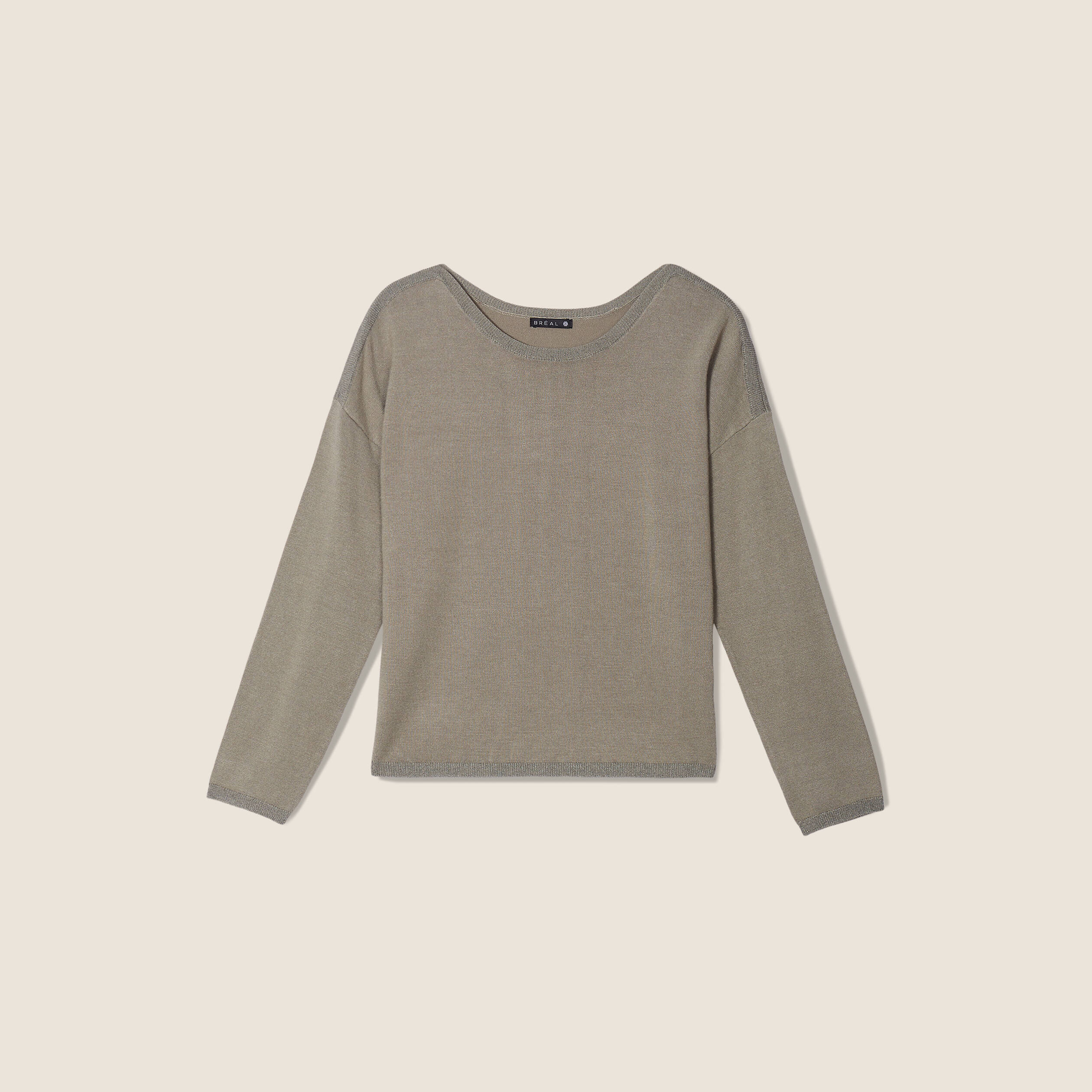 Pull manches longues vert clair femme