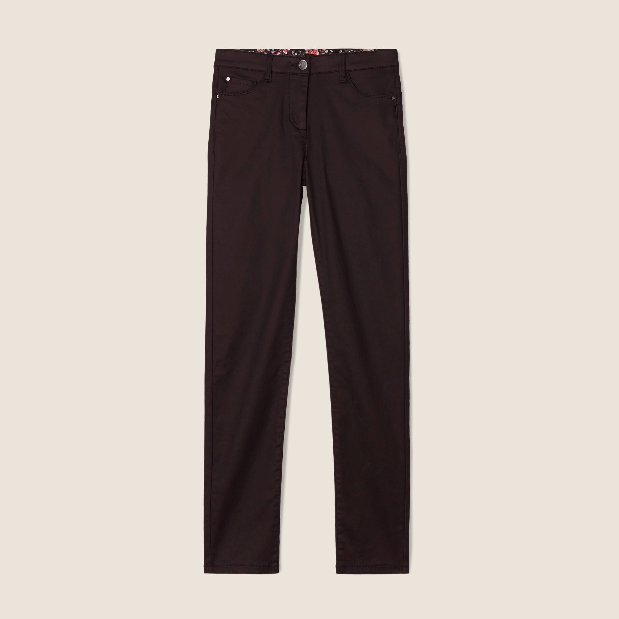 Pantalon magique L'Unique enduit noir femme