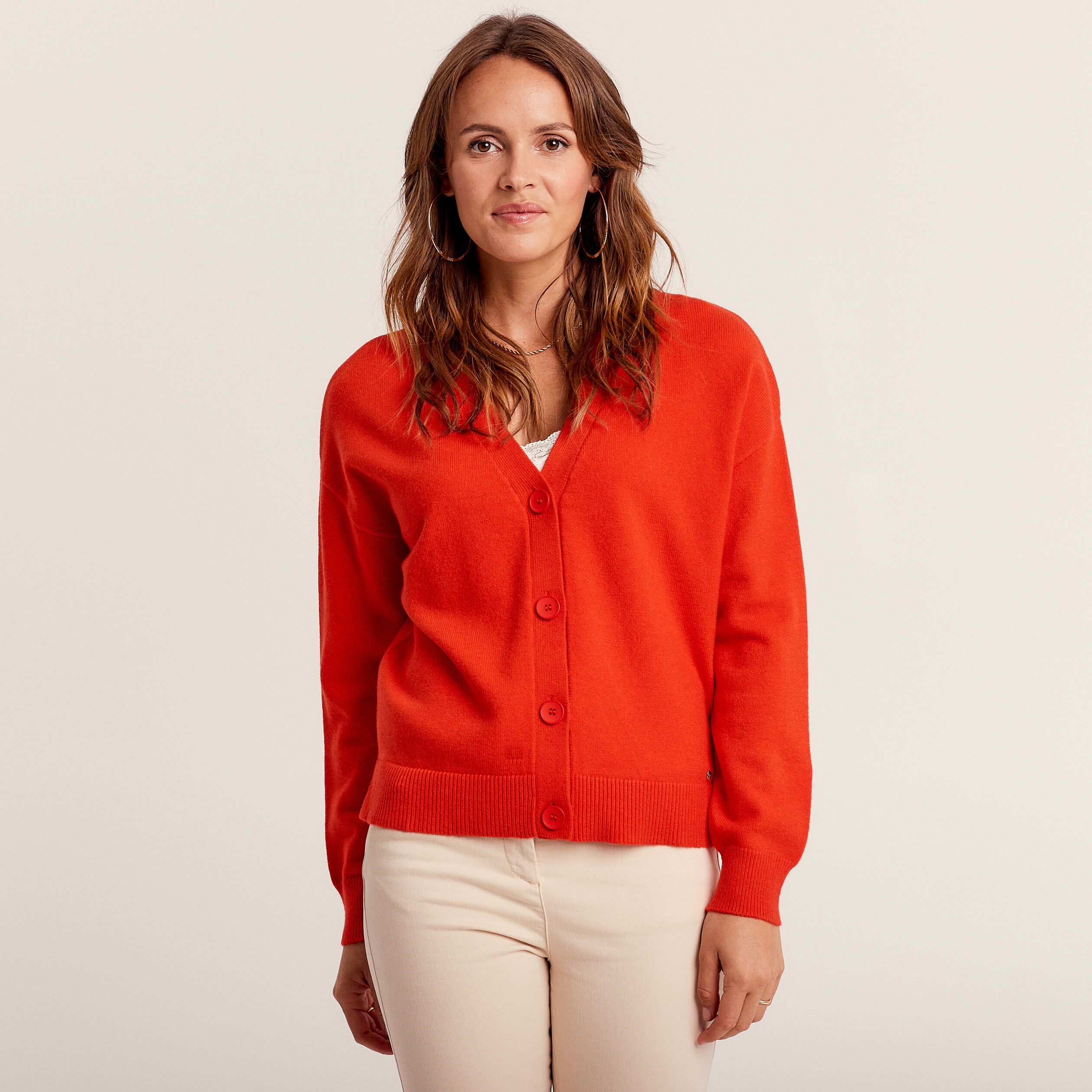 Gilet long orange femme deals