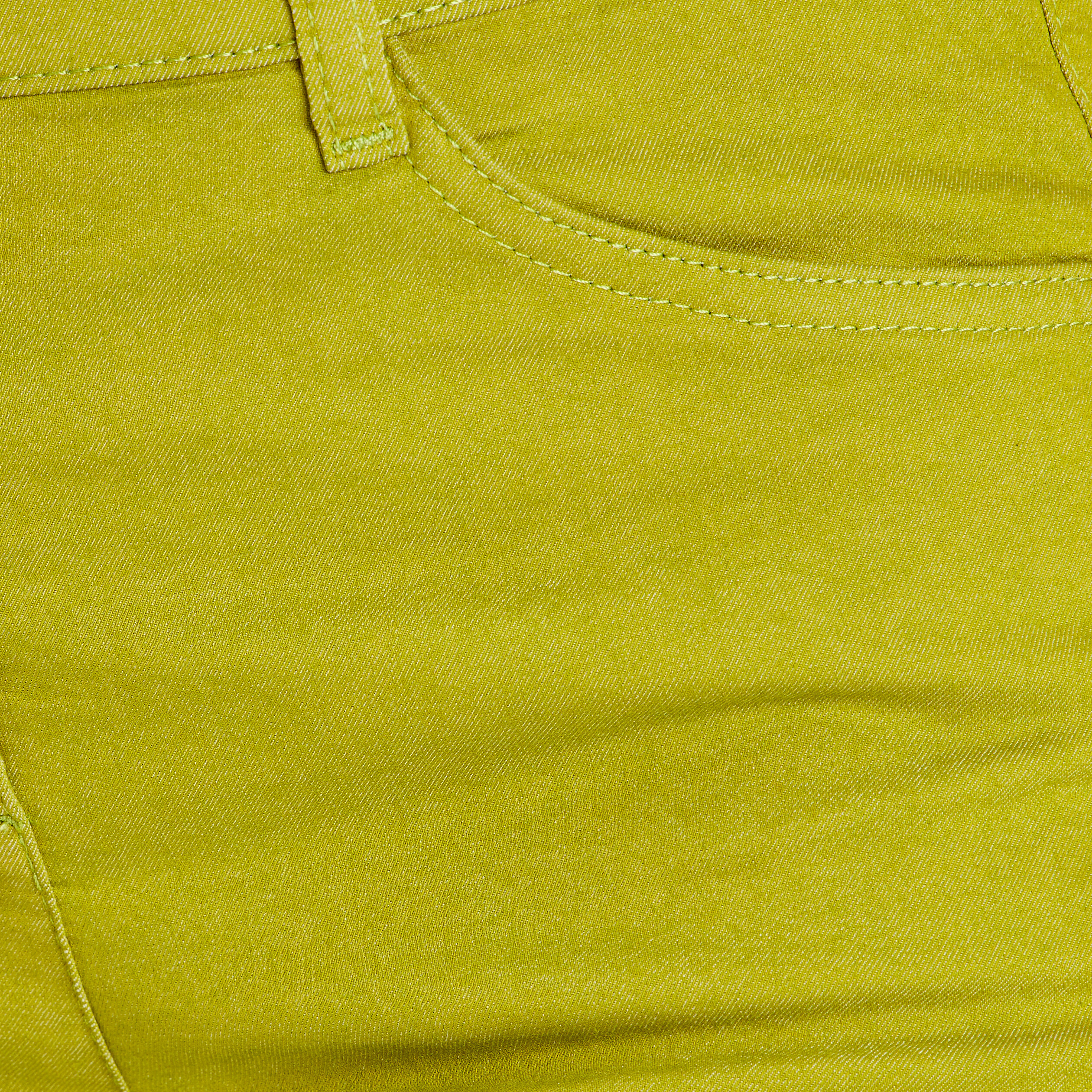 Pantacourt magique Le L&eacute;ger coupe droite vert olive femme