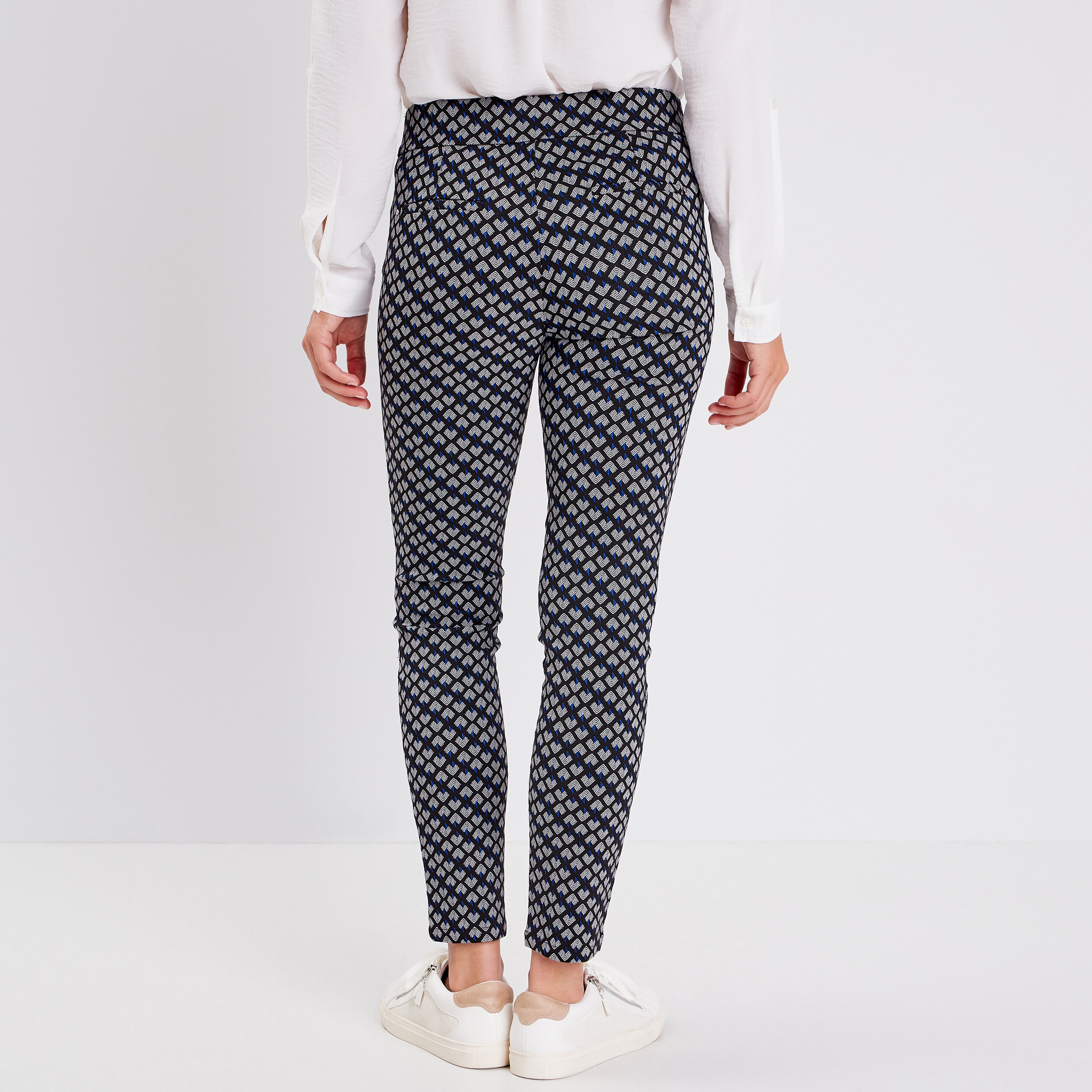 Tregging taille élastiquée noir femme