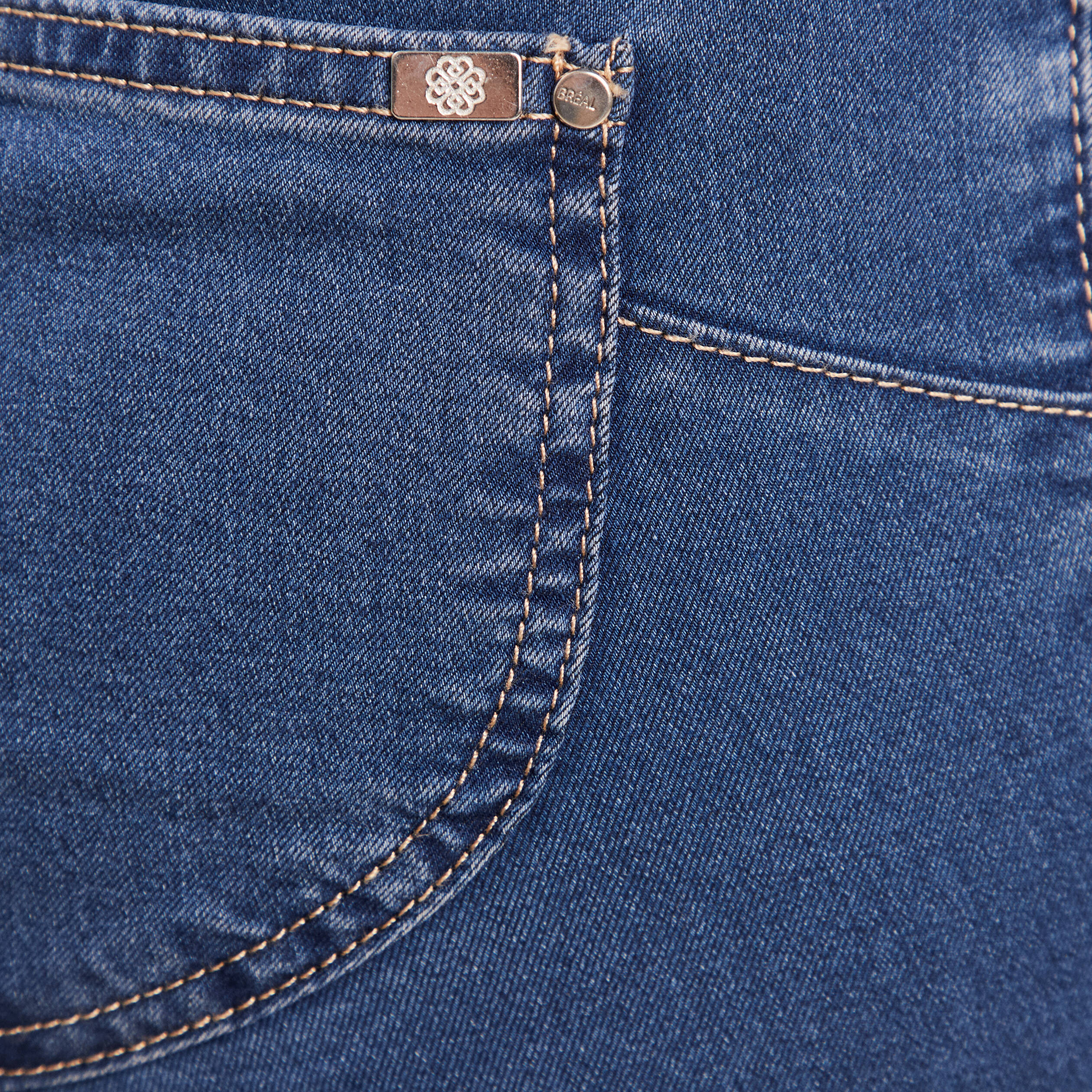 jeans leger taille standard 78eme denim double stone femme Jeans léger taille standard 7/8ème denim double stone femme