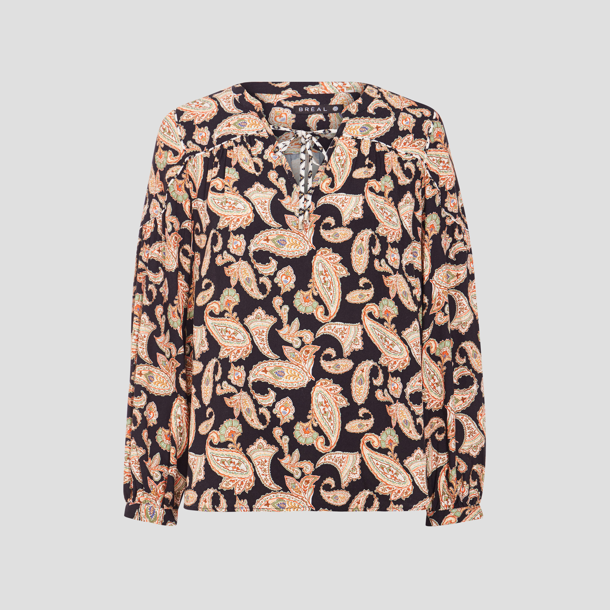 Blouse manches longues noir femme