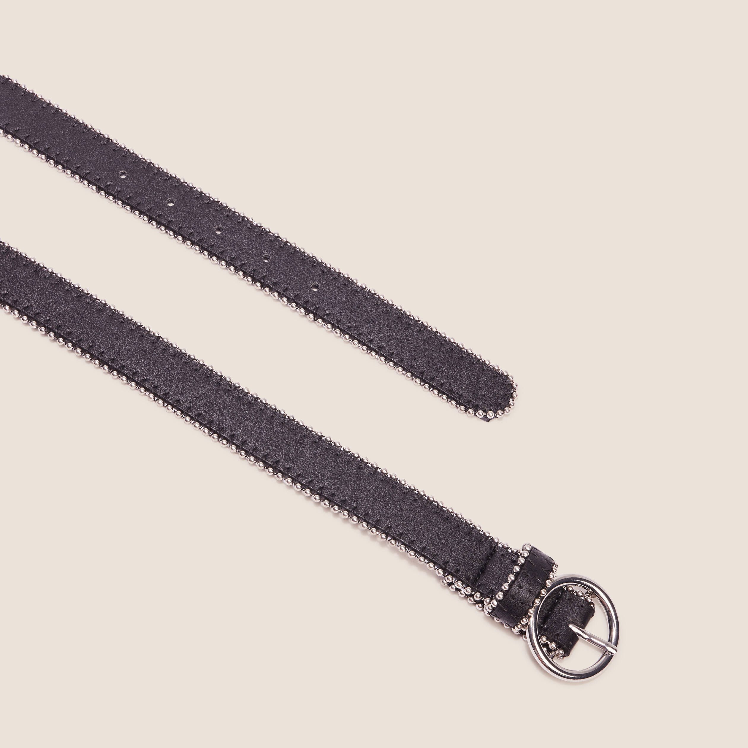 Ceinture chaînettes noir femme