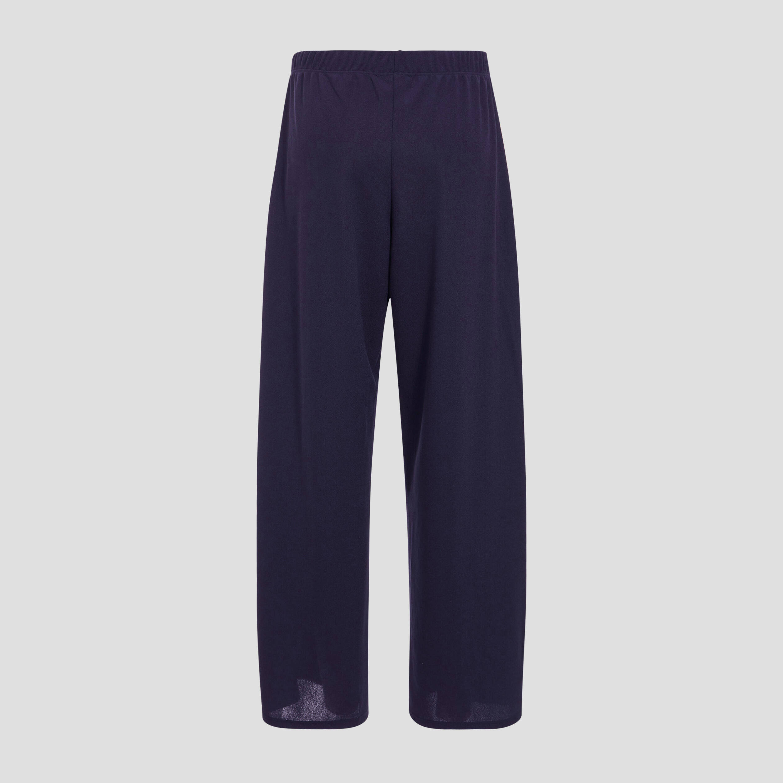 Pantalon large à pont bleu foncé femme