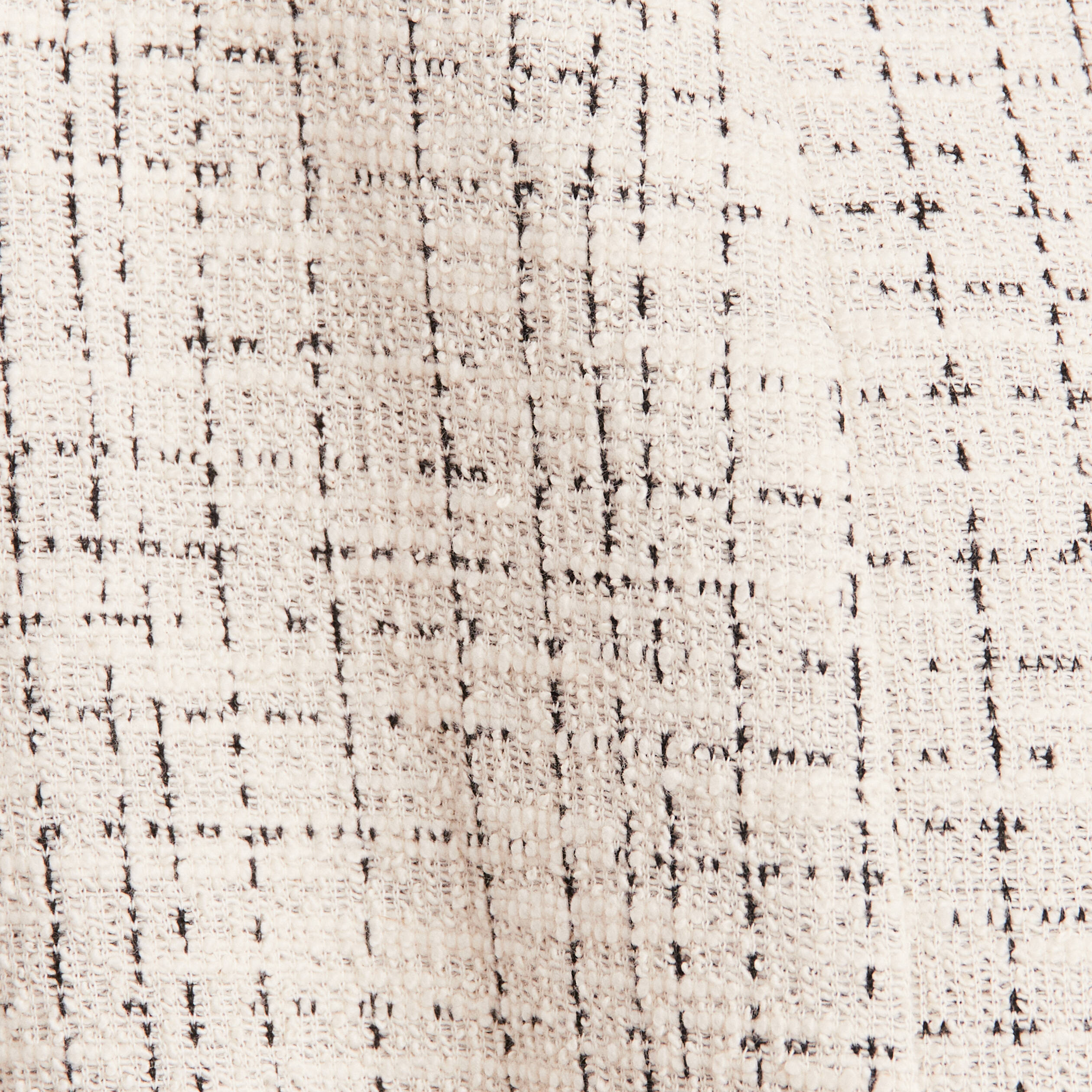 Veste droite col châle blanc femme