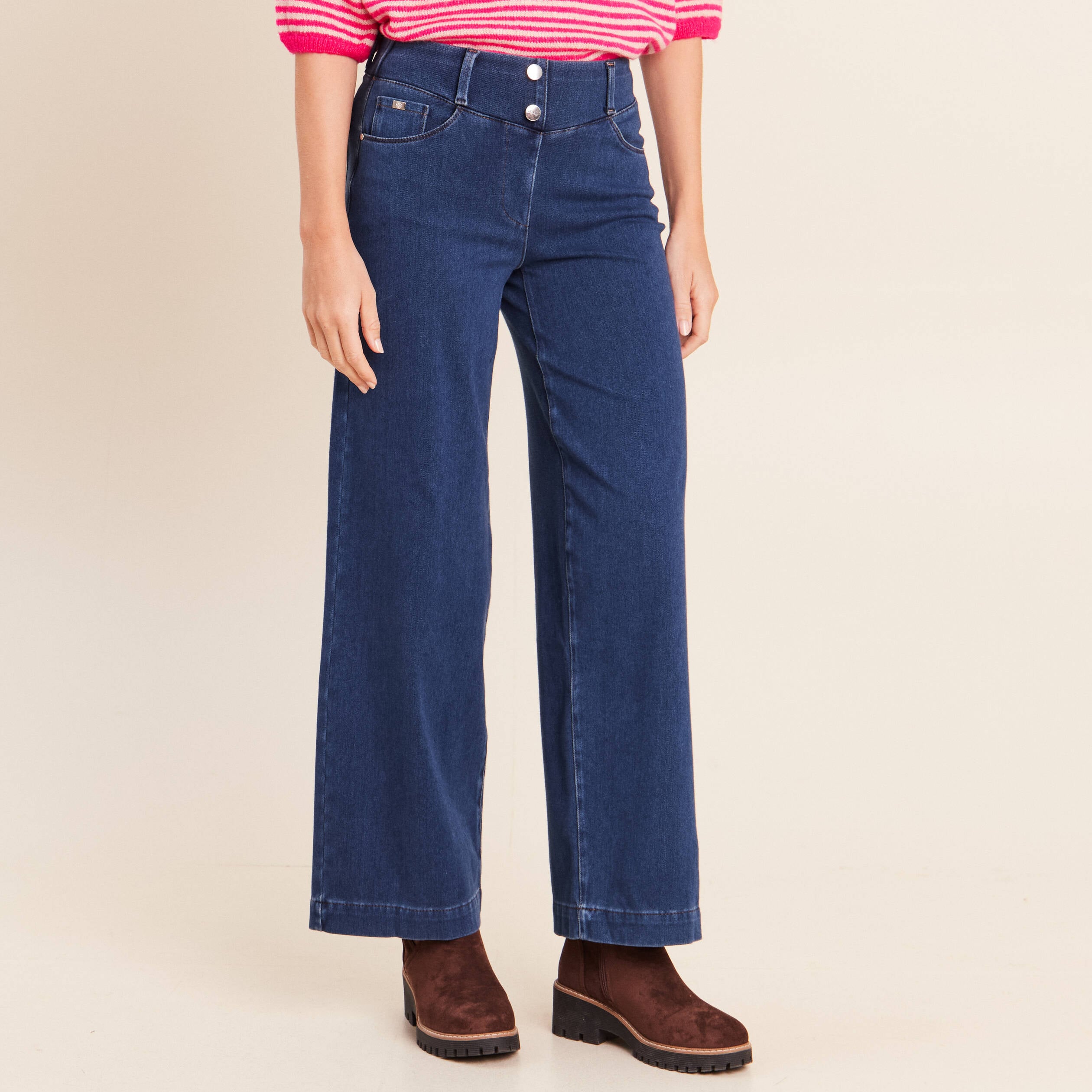 Pantalon Magique L'Enfilable denim stone femme