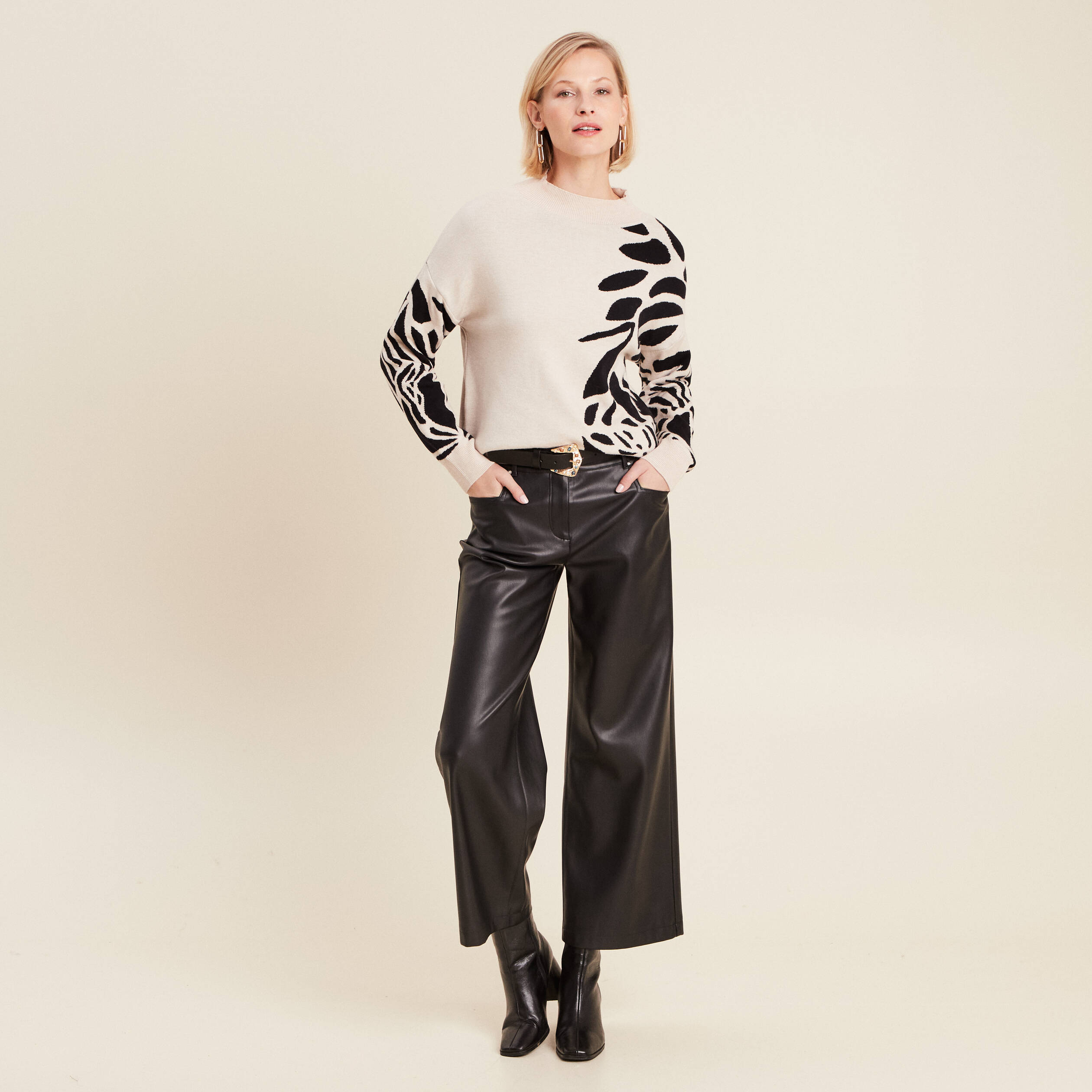 pull manches longues blanc femme Pull manches longues blanc femme