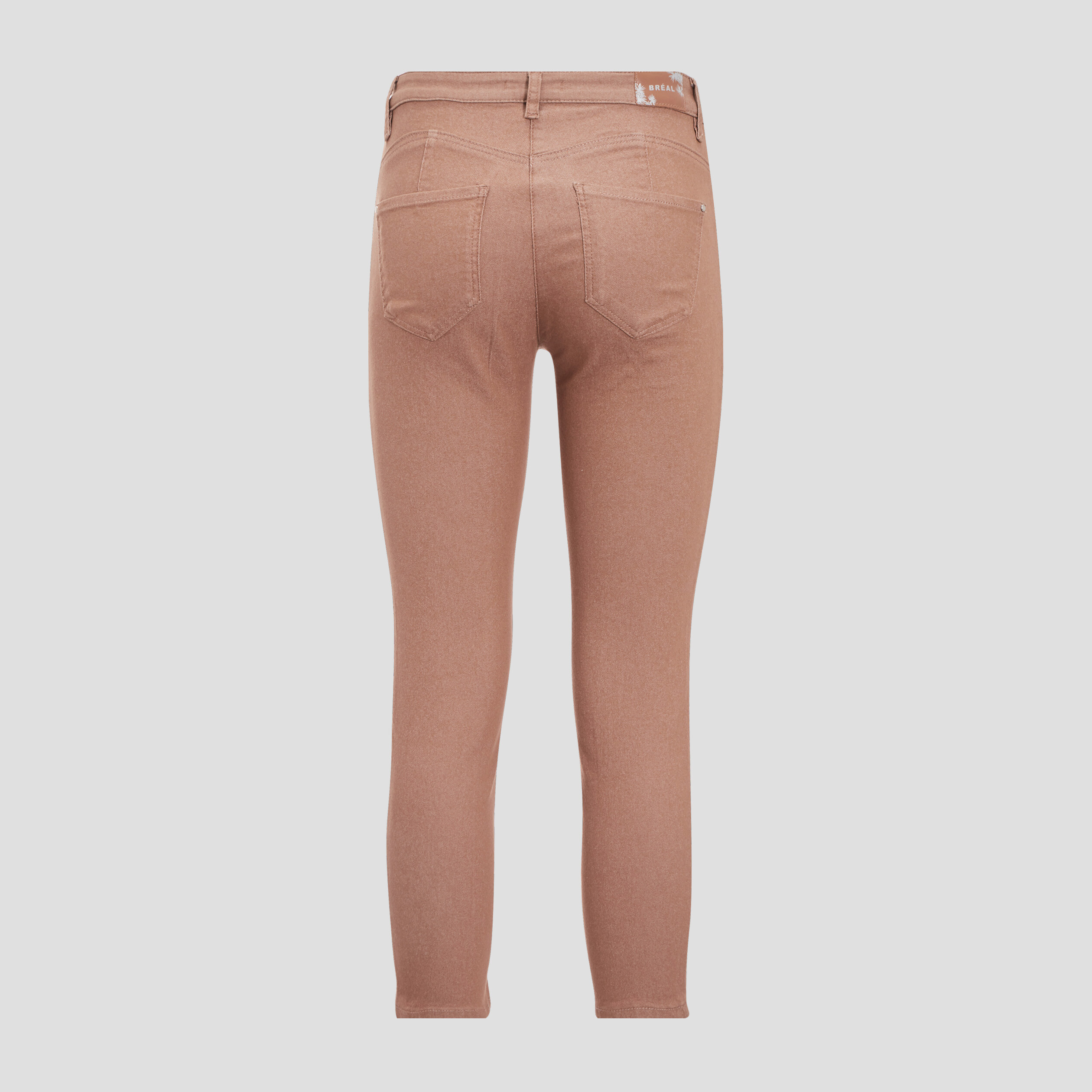 Pantacourt taille standard marron femme