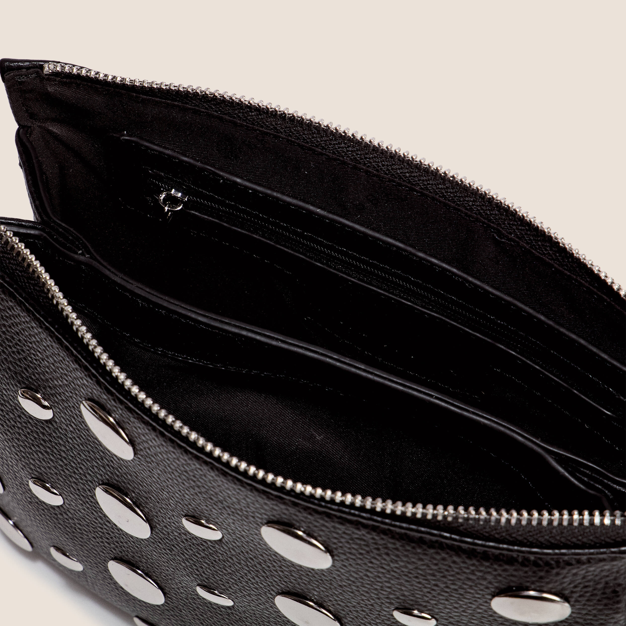 Sac bandouli&egrave;re avec 2 pochettes noir femme