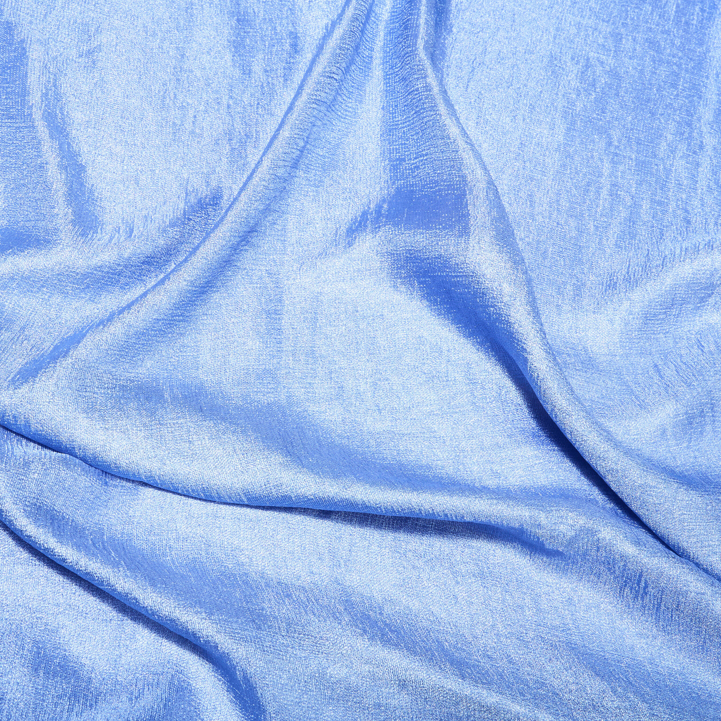 Foulard effet satin bleu ciel femme