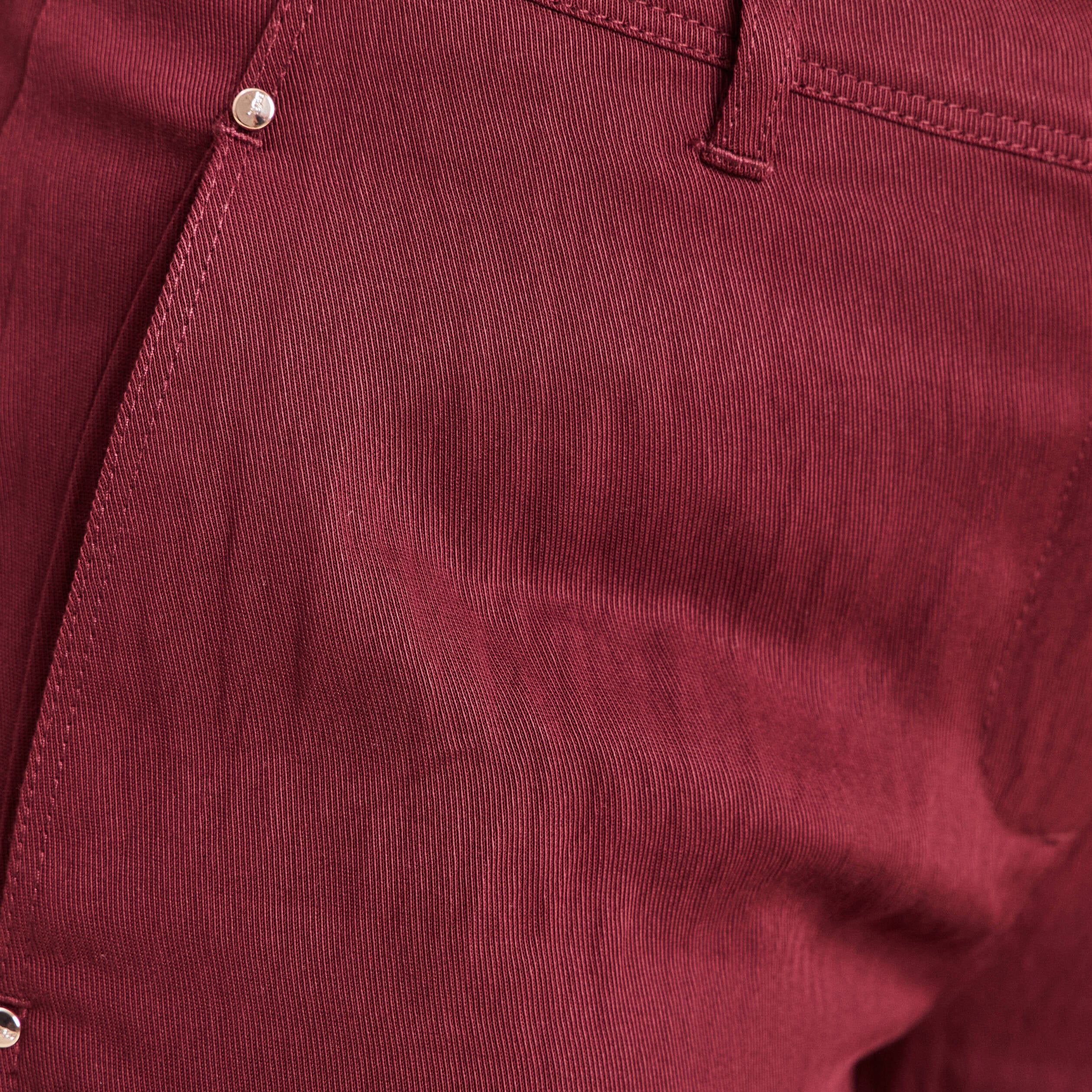 Pantalon large 7/8&egrave;me ceintur&eacute; prune femme