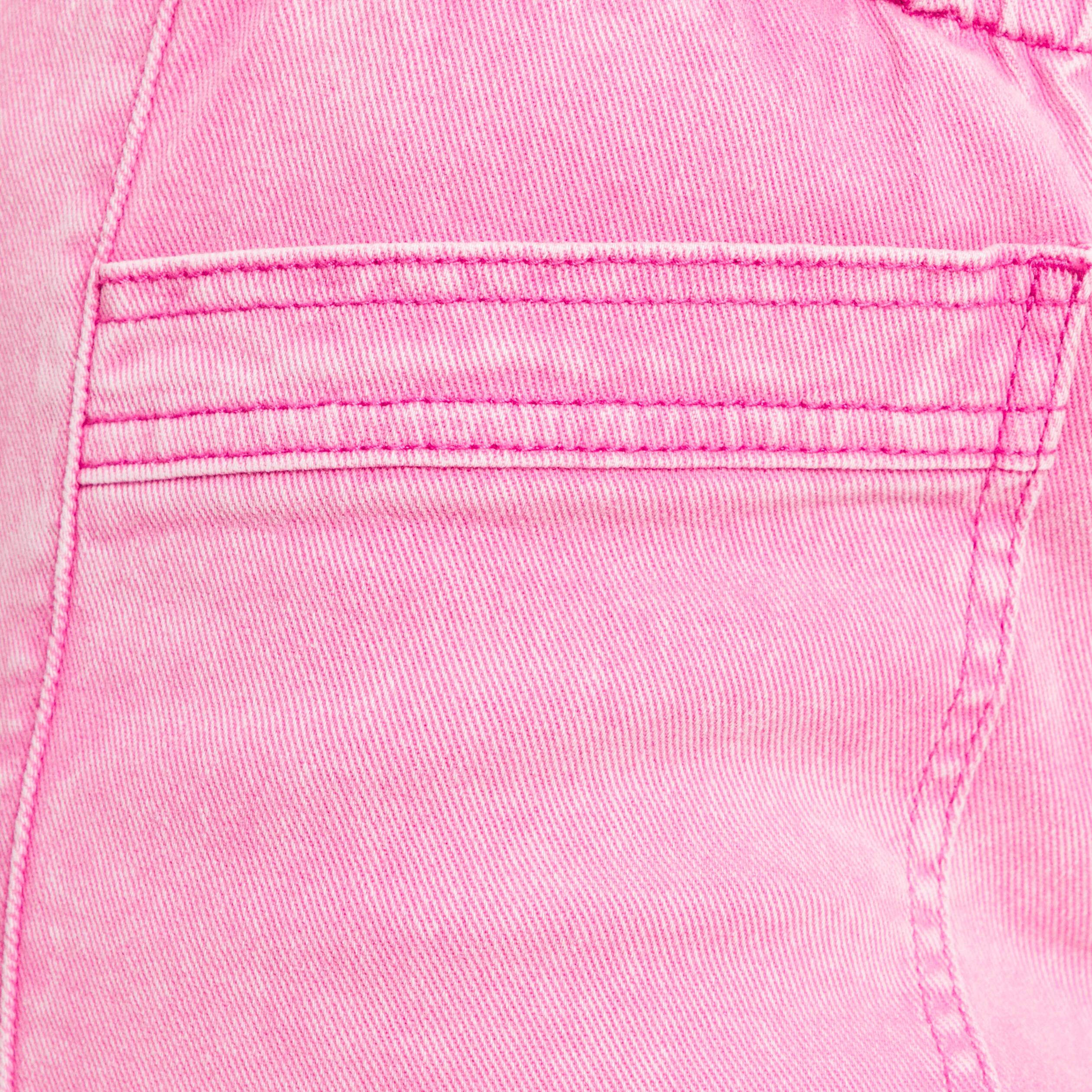 Jean coupe mom 7/8&egrave;me rose fushia femme
