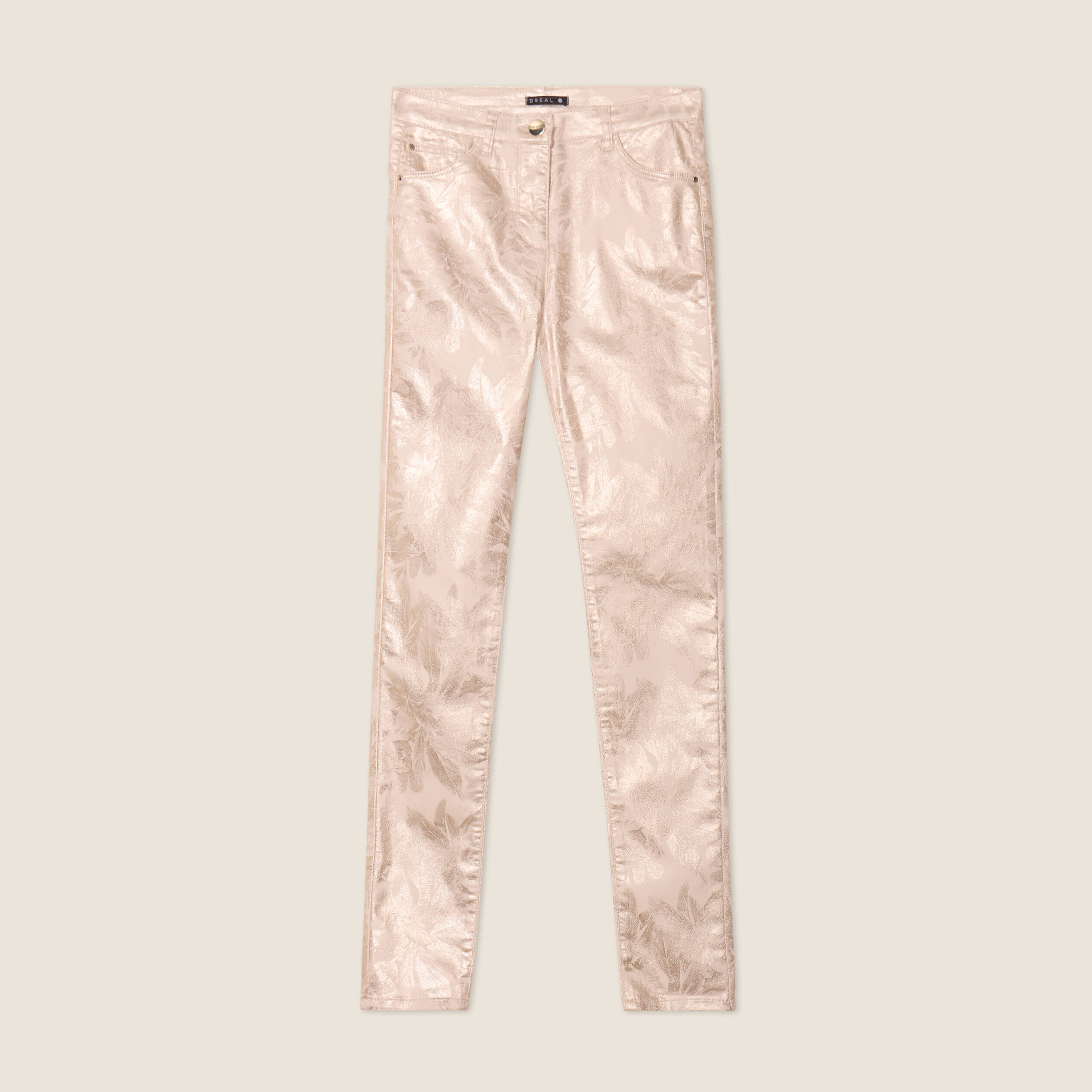 Pantalon ajust&eacute; blanc femme
