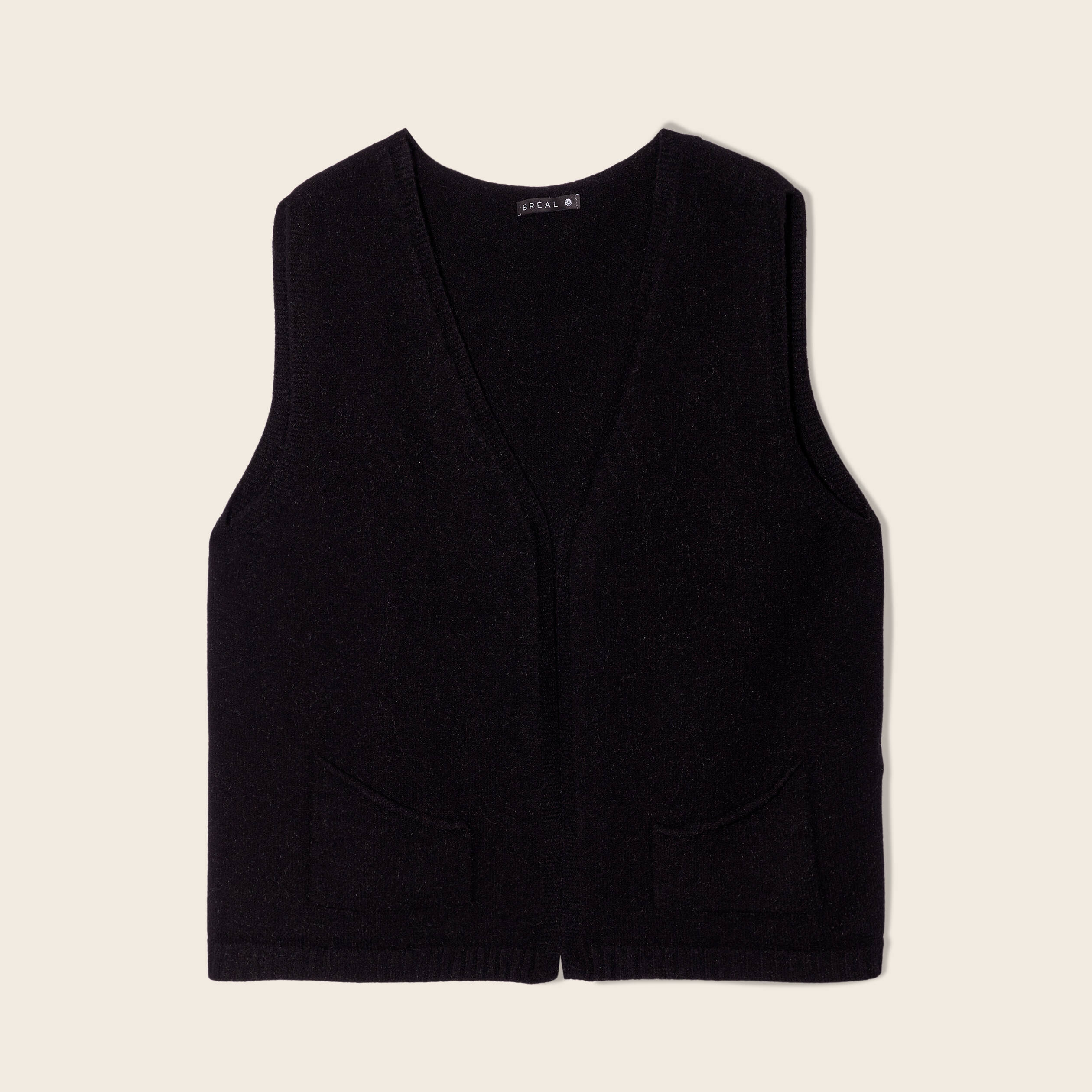 Gilet sans manches noir femme