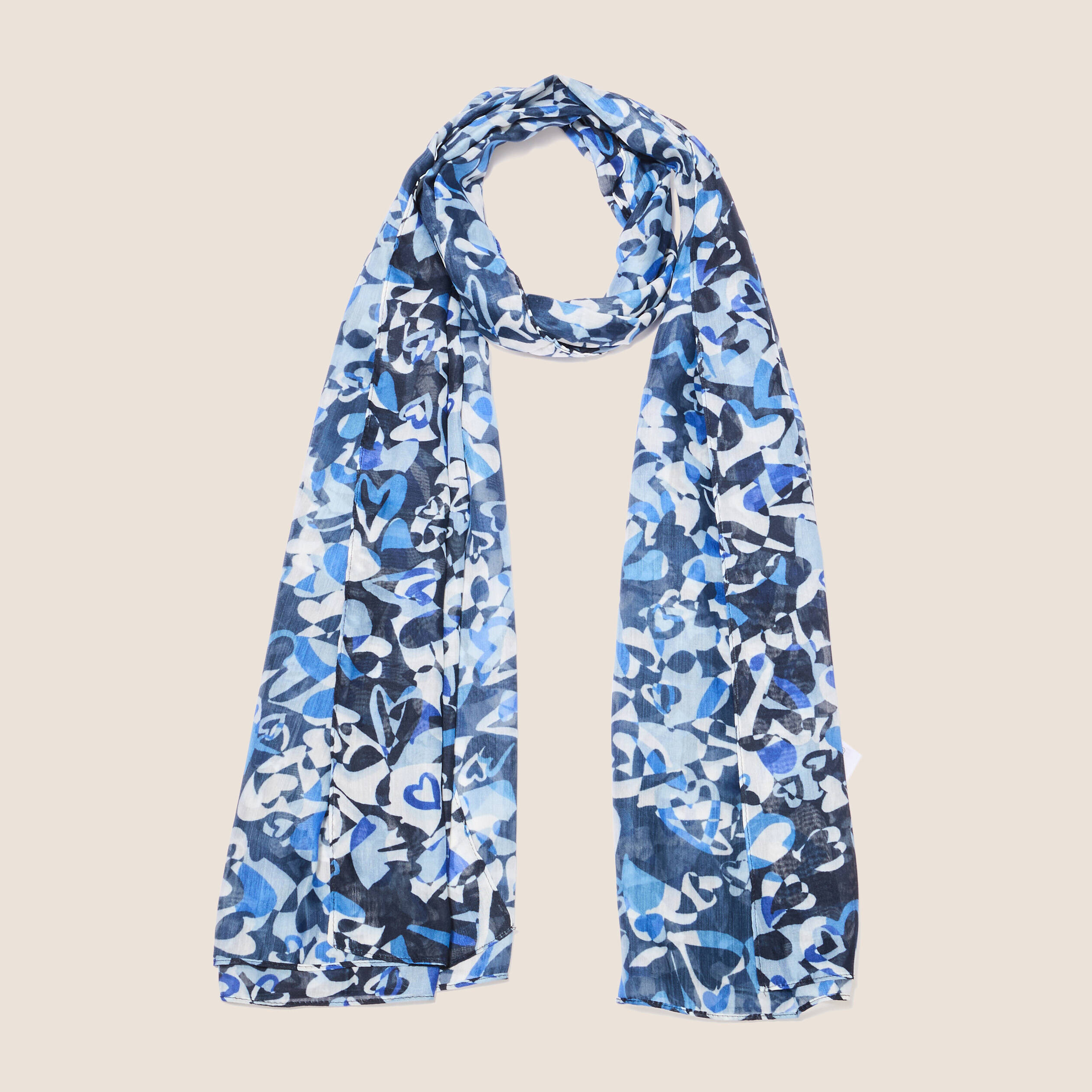 Foulard bleu femme