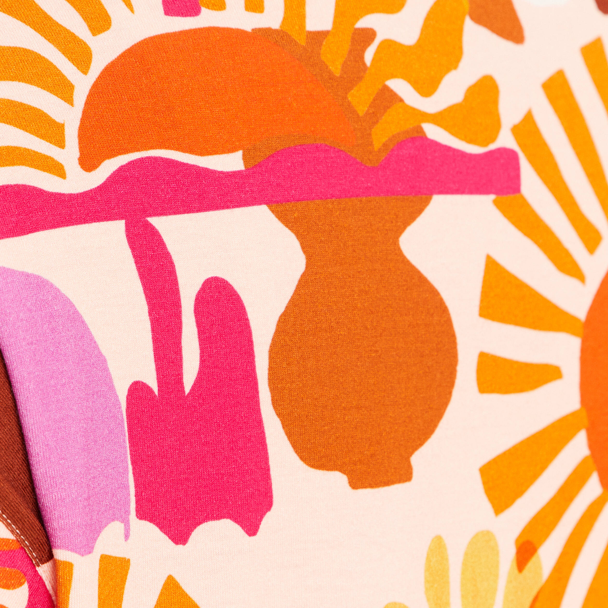 T-shirt manches courtes multicolore femme