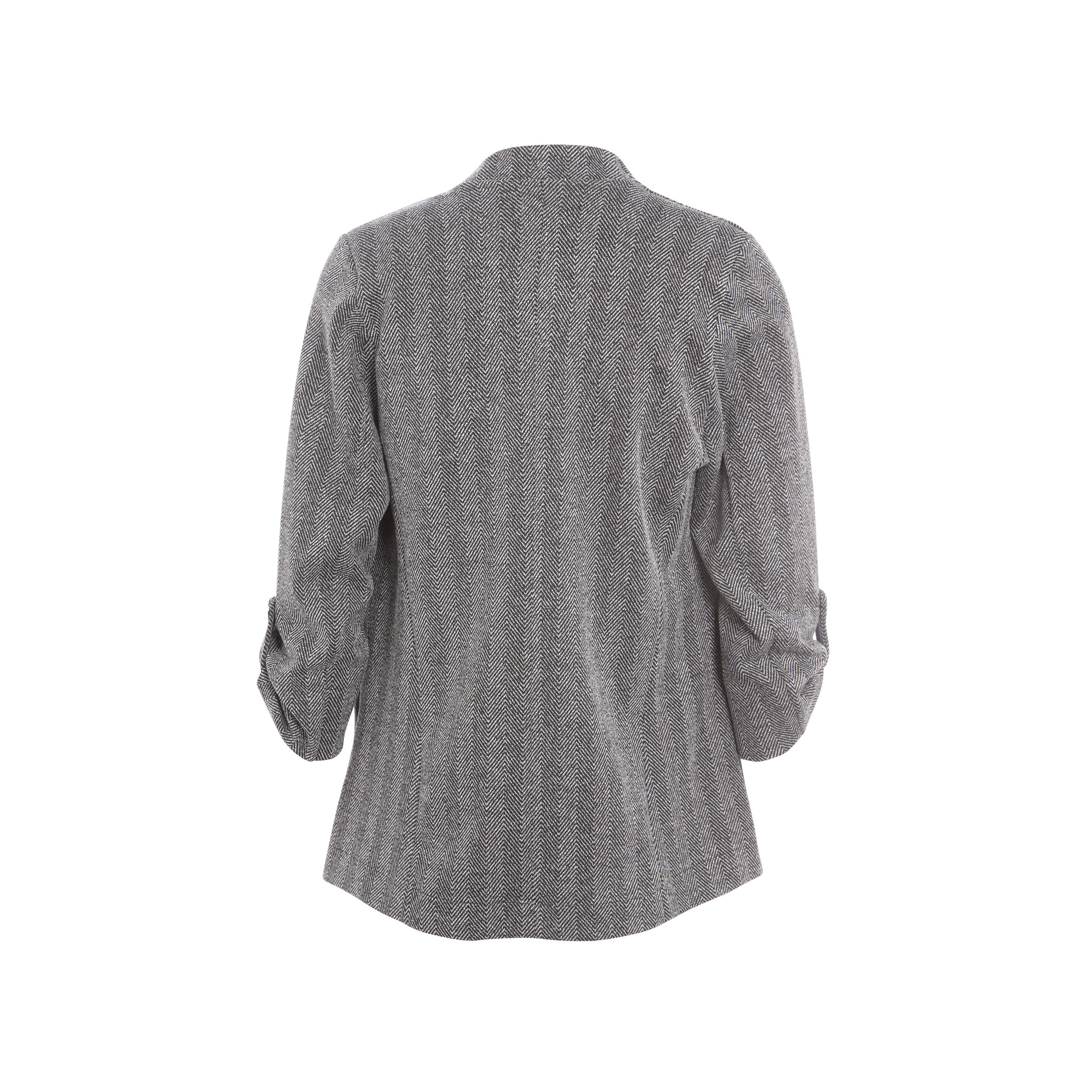 Veste évasée col châle noir femme
