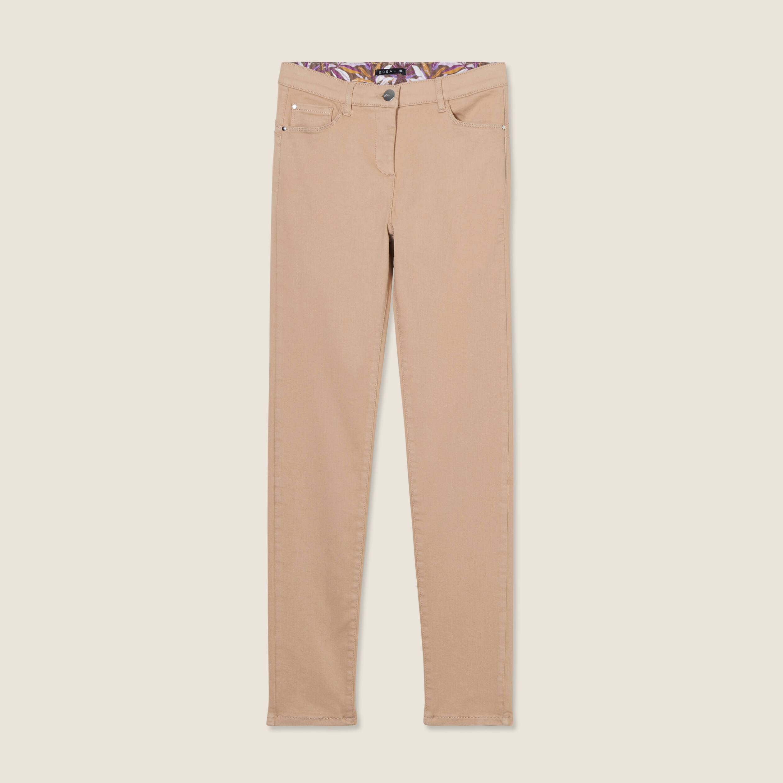 Jean magique ajusté taille standard sable femme