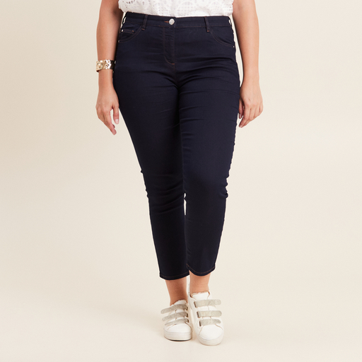 Jean magique Le L&eacute;ger coupe ajust&eacute;e denim brut femme
