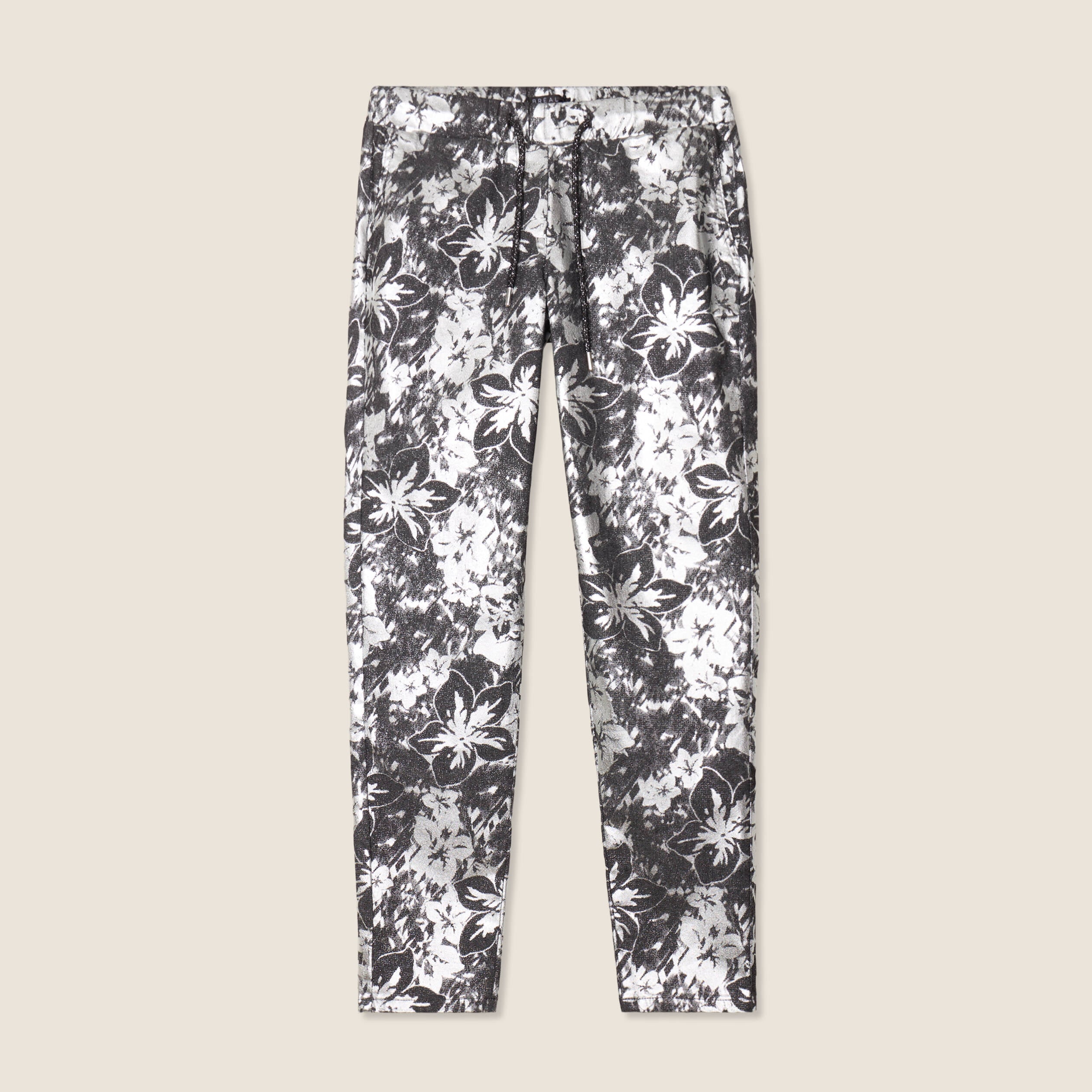 Pantalon ajust&eacute; &agrave; coulisse noir femme