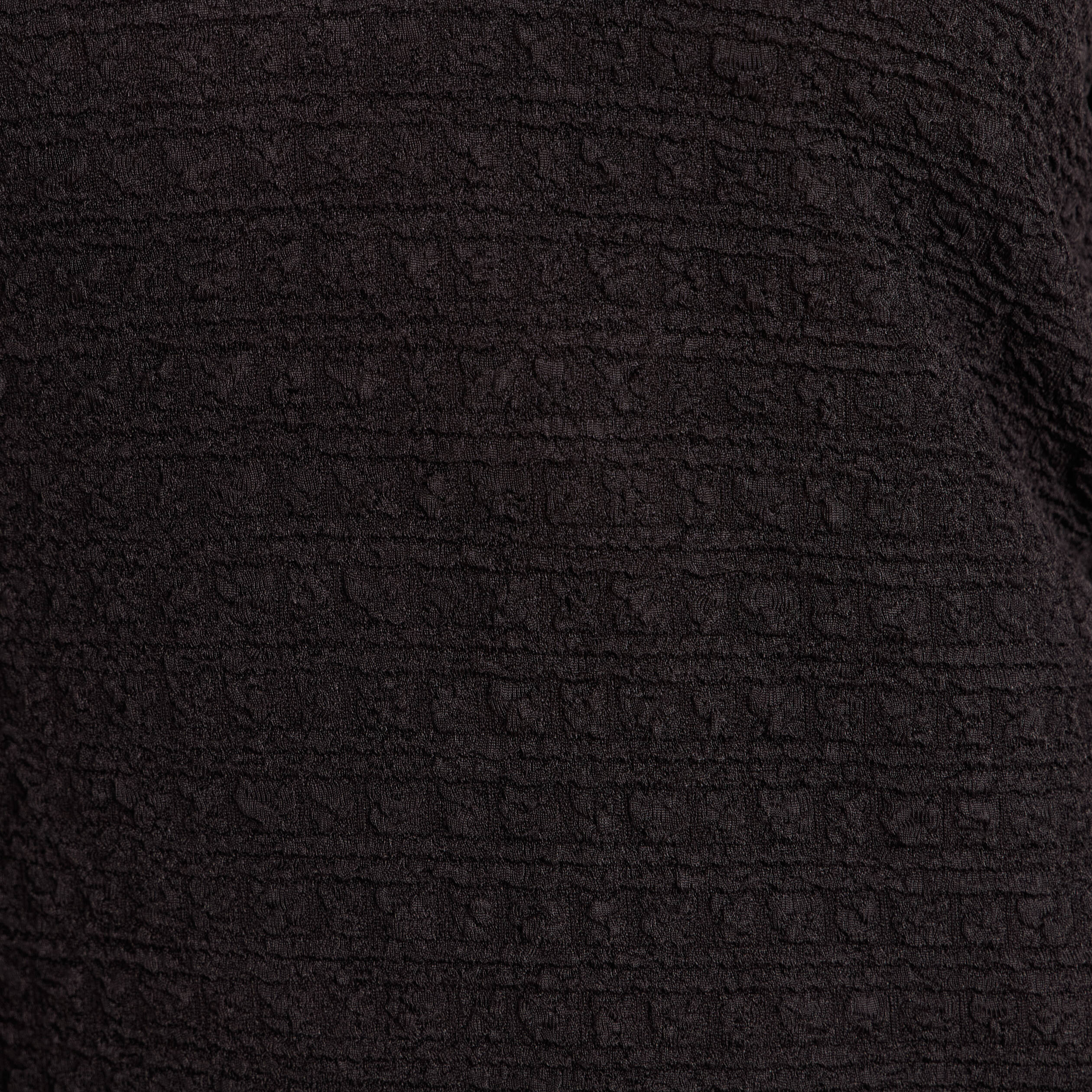 Robe col v manches longues noir femme