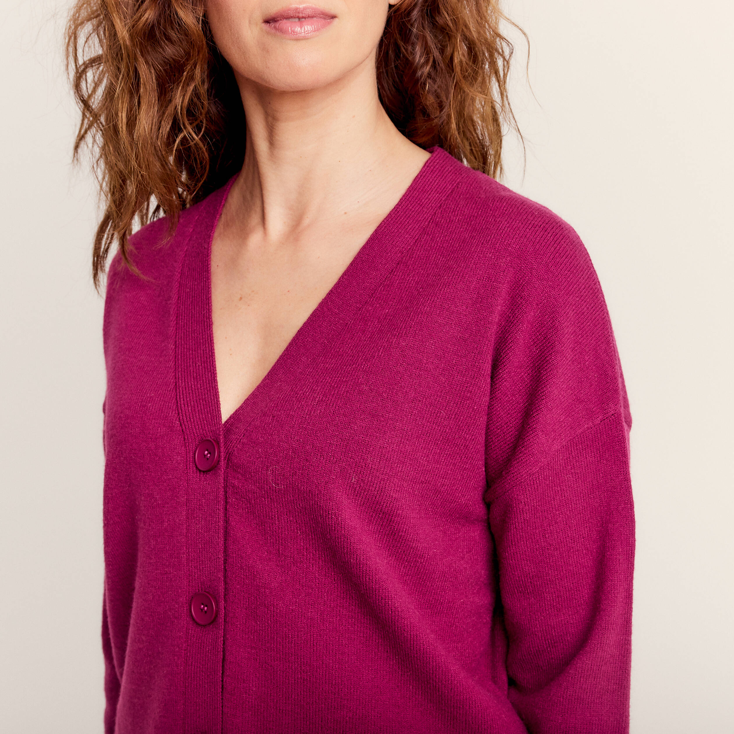 Gilet online fushia femme
