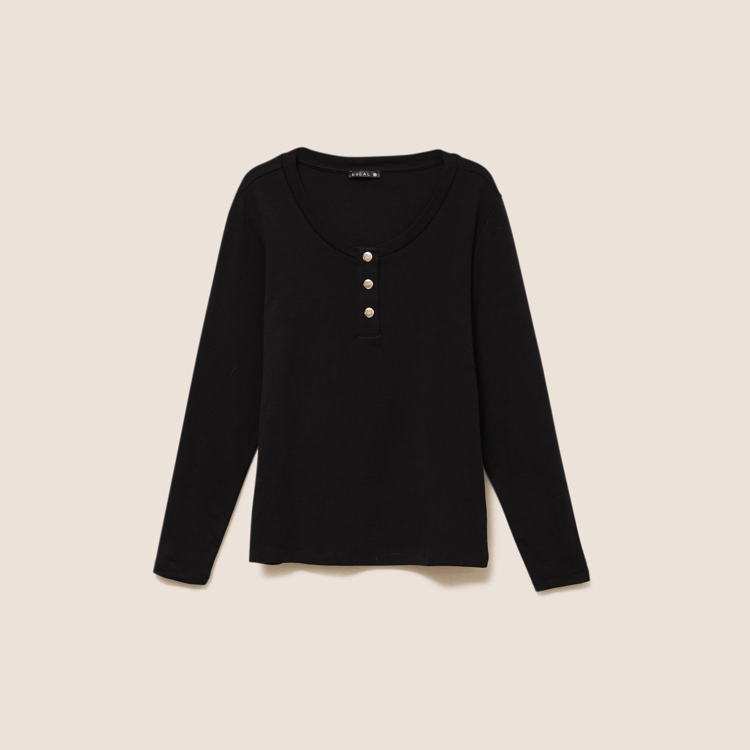 T-shirt manches longues noir femme