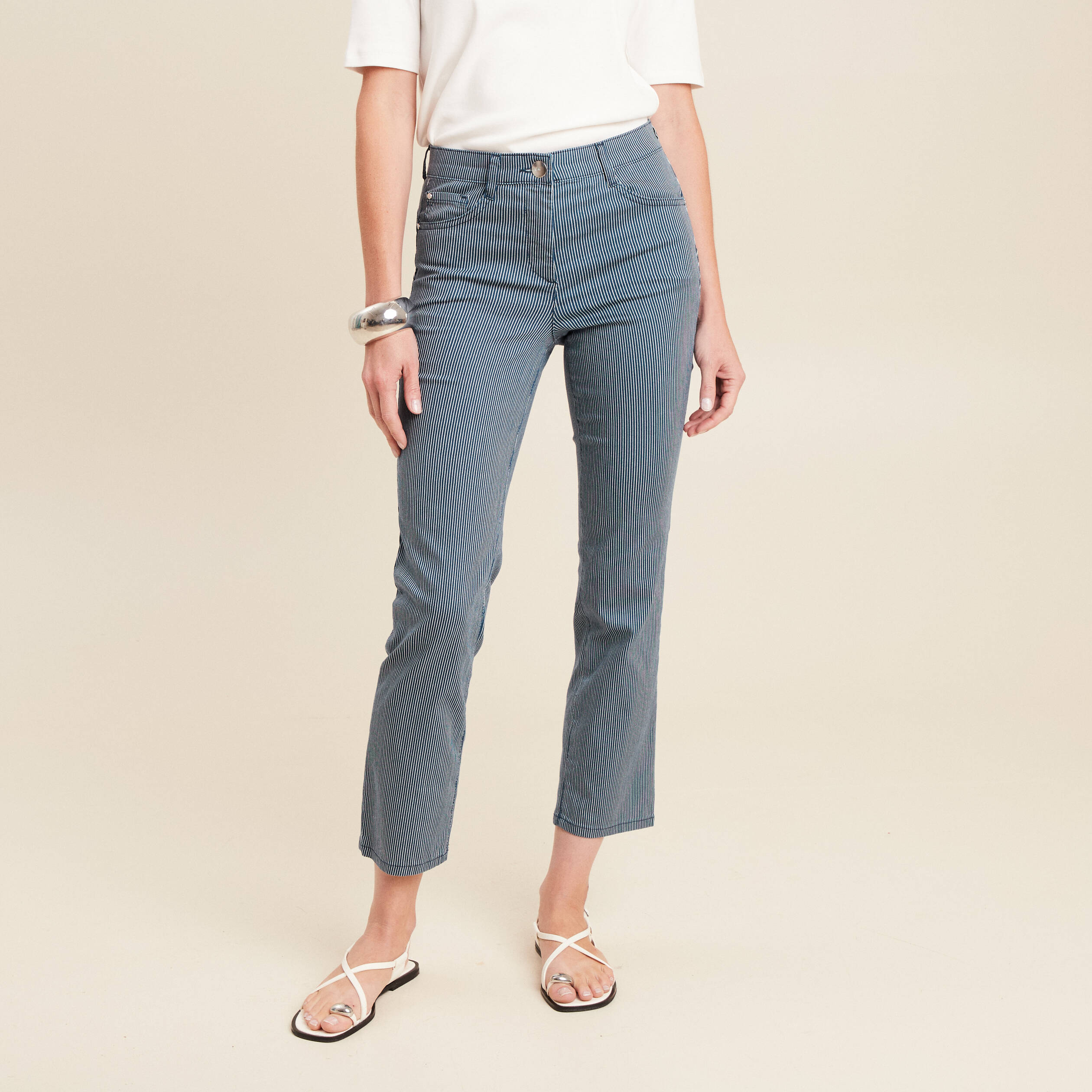 Pull femme - Pull Sans Manche Marinière par FIVE ® – Five Jeans