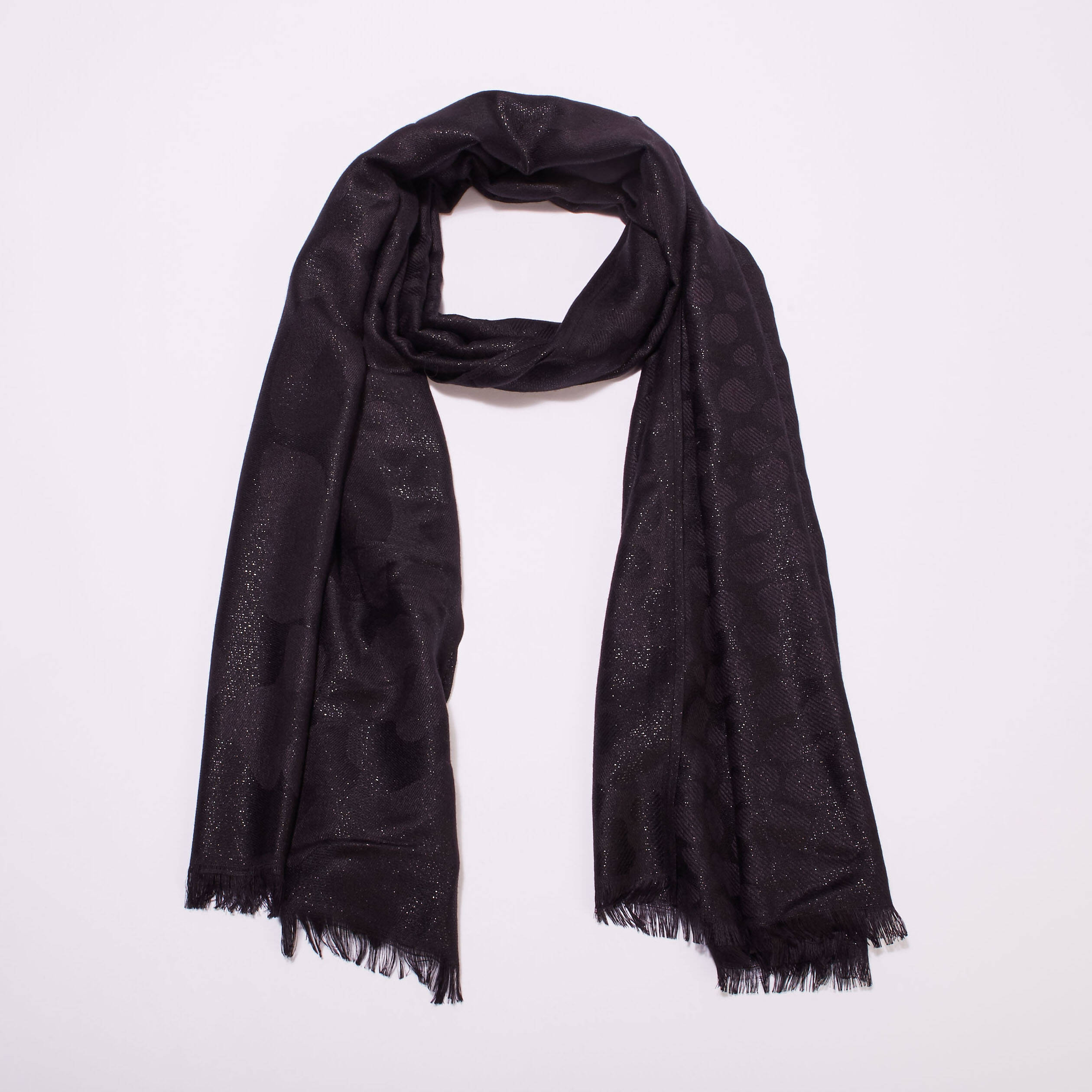 Foulard noir femme