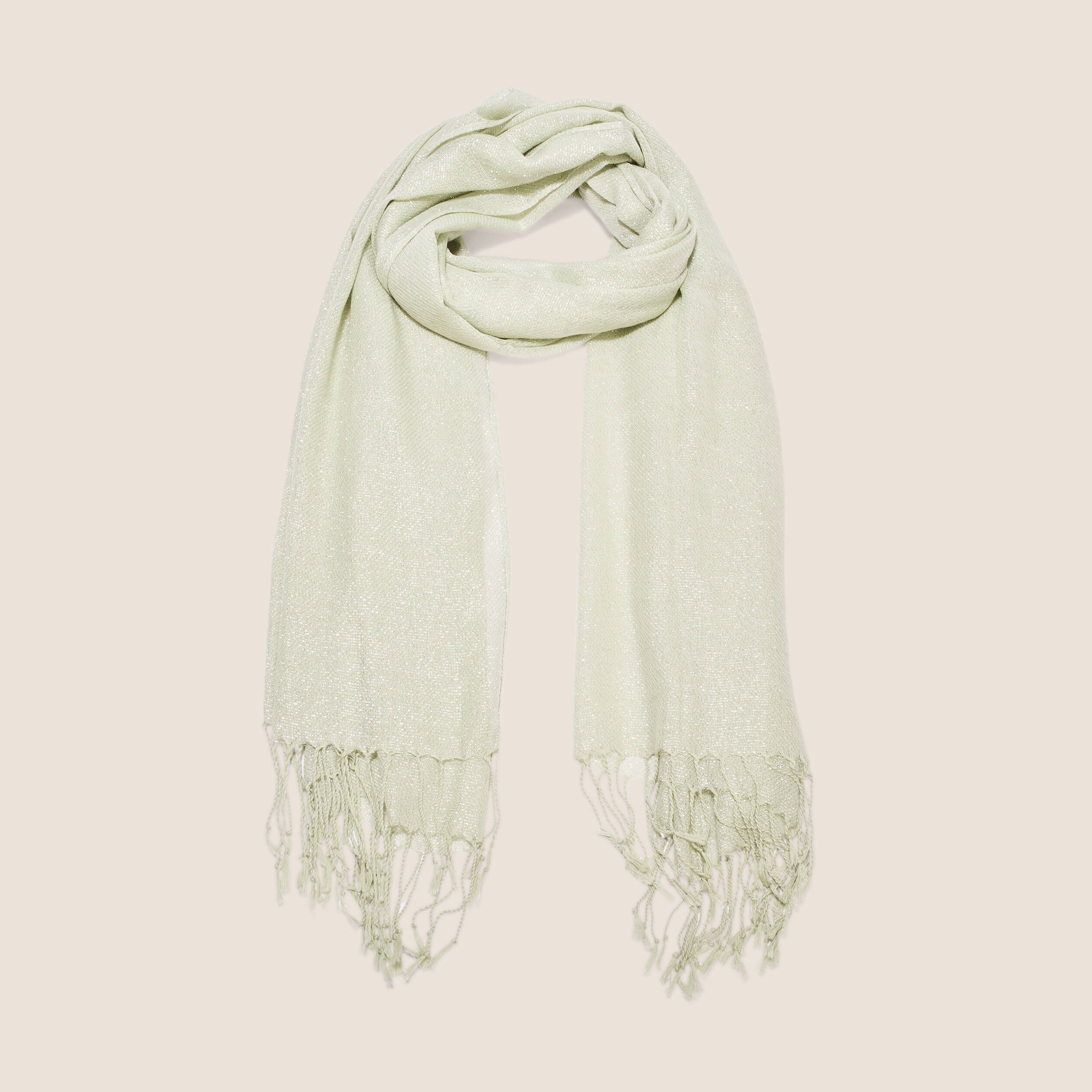 foulard a franges vert emeraude femme Foulard à franges vert émeraude femme