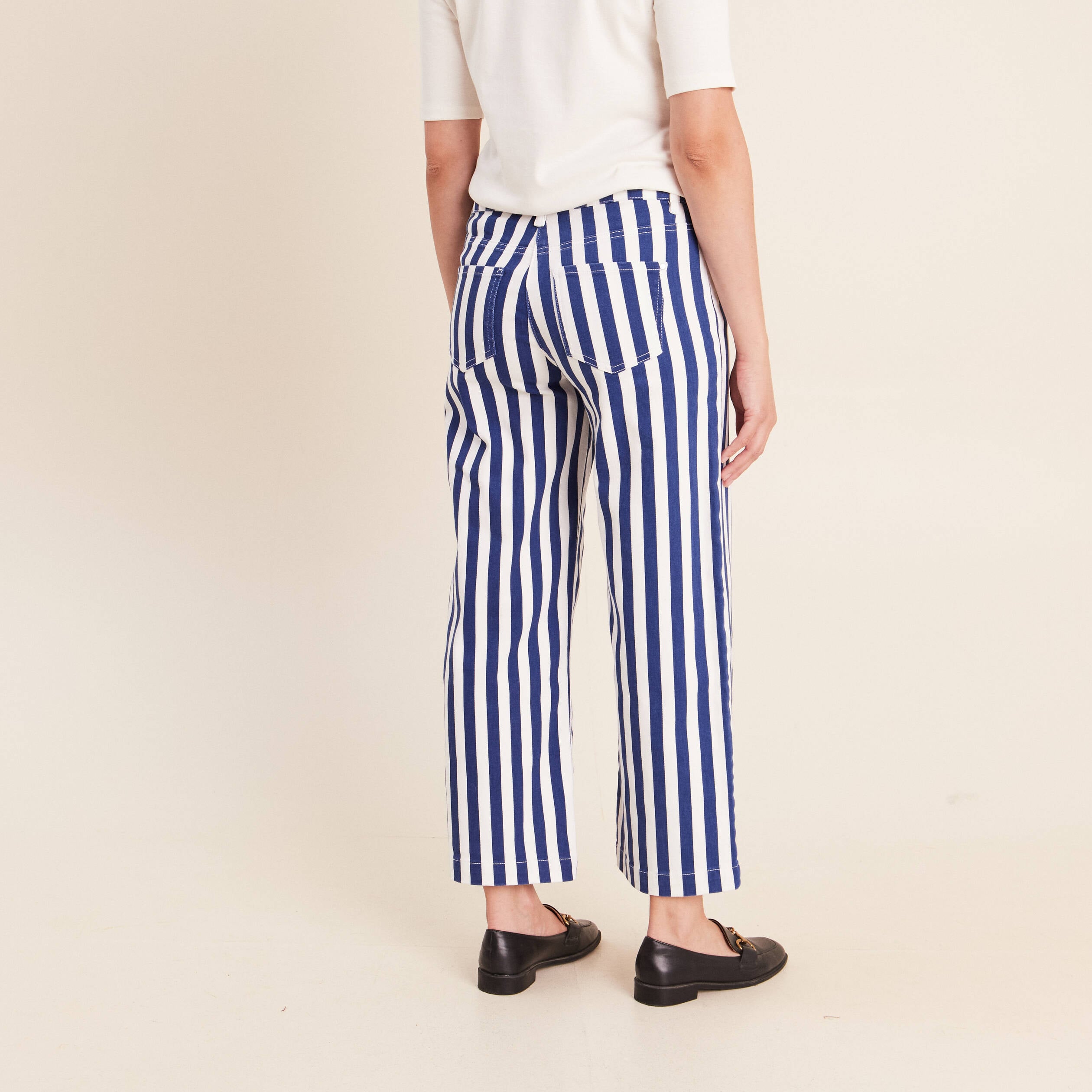 Pantalon bleu femme