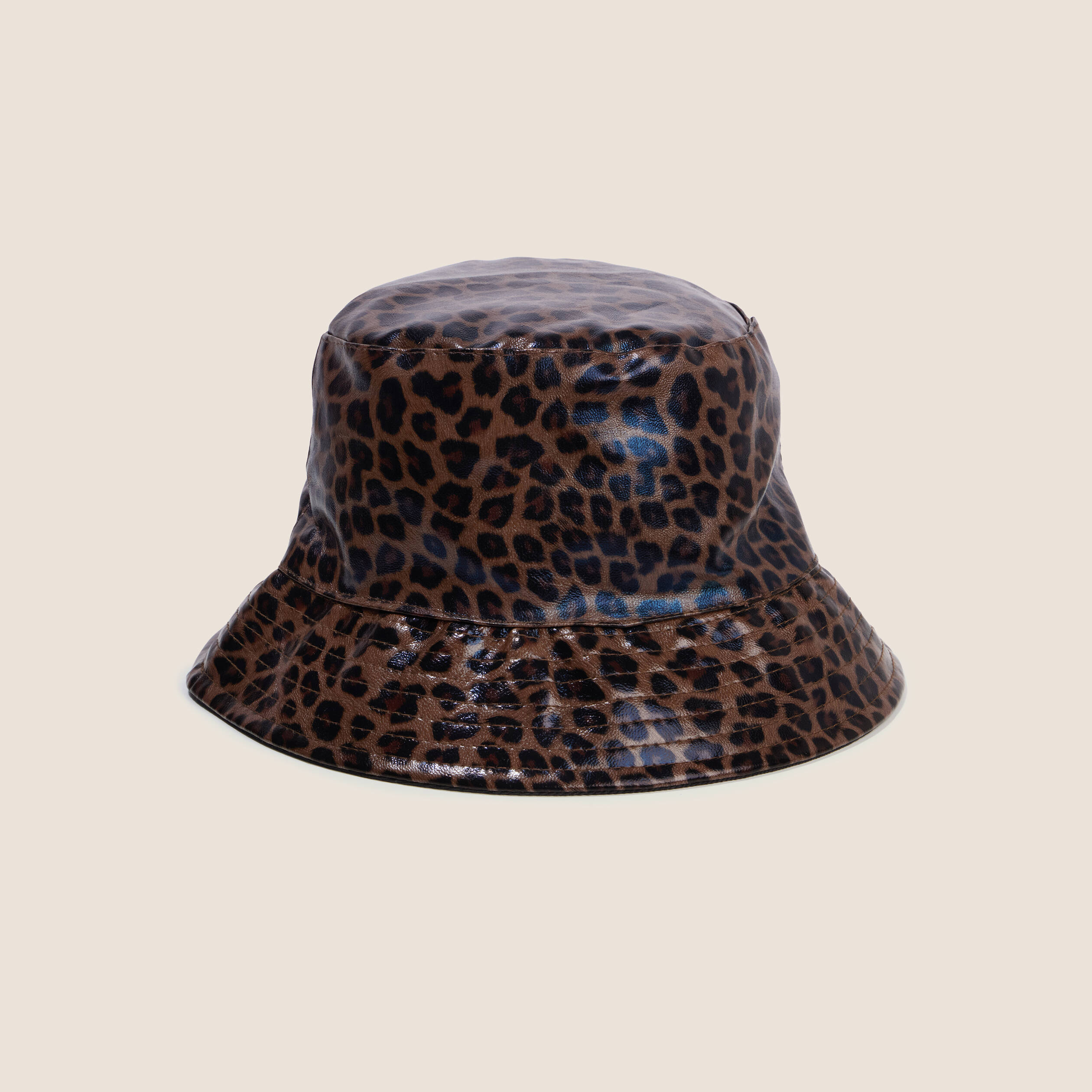 Chapeau doubl&eacute; marron femme