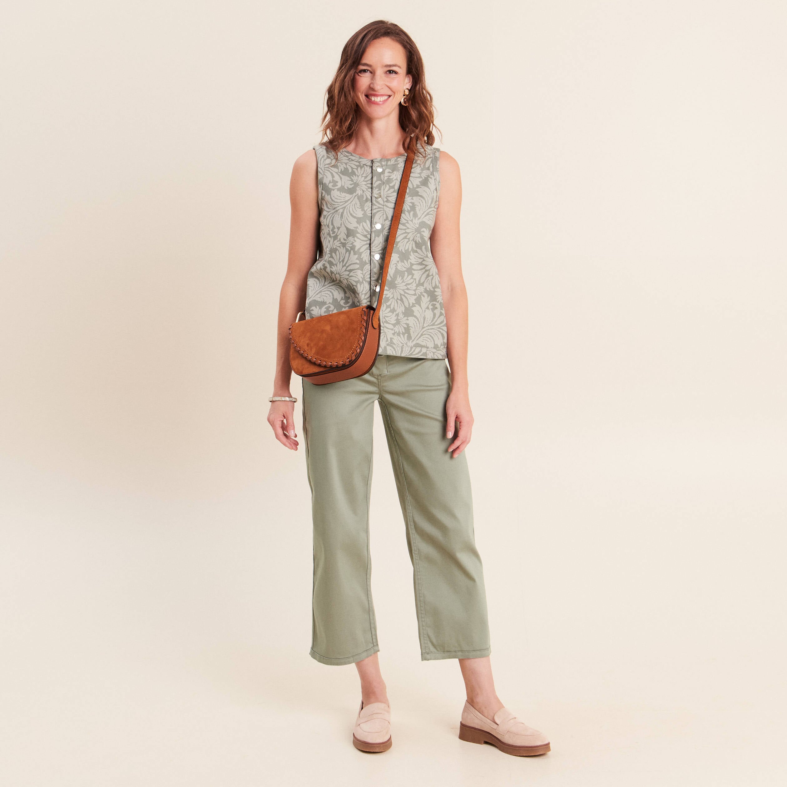Pantalon r&eacute;versible gris femme