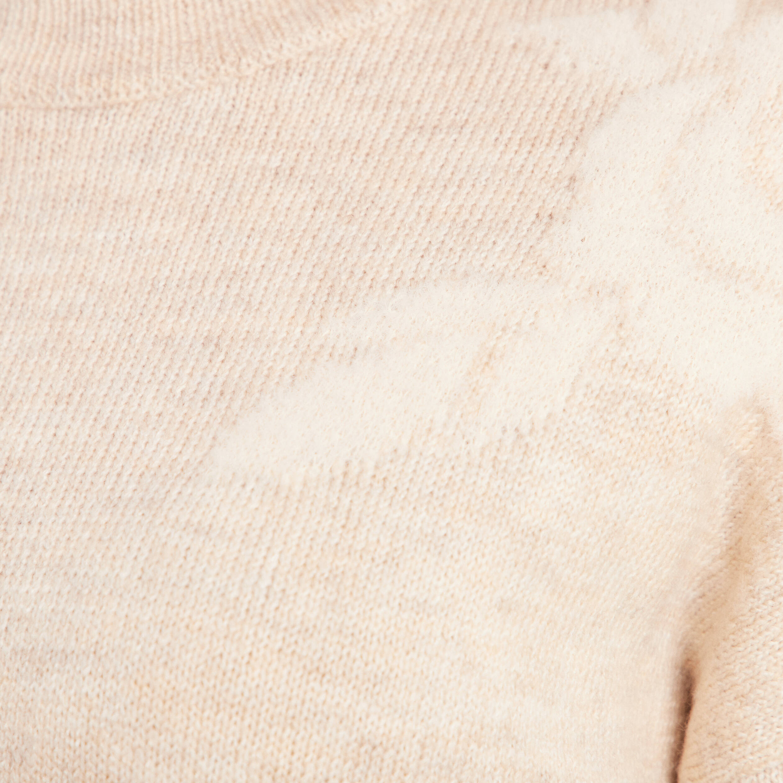 Pull manches longues beige femme