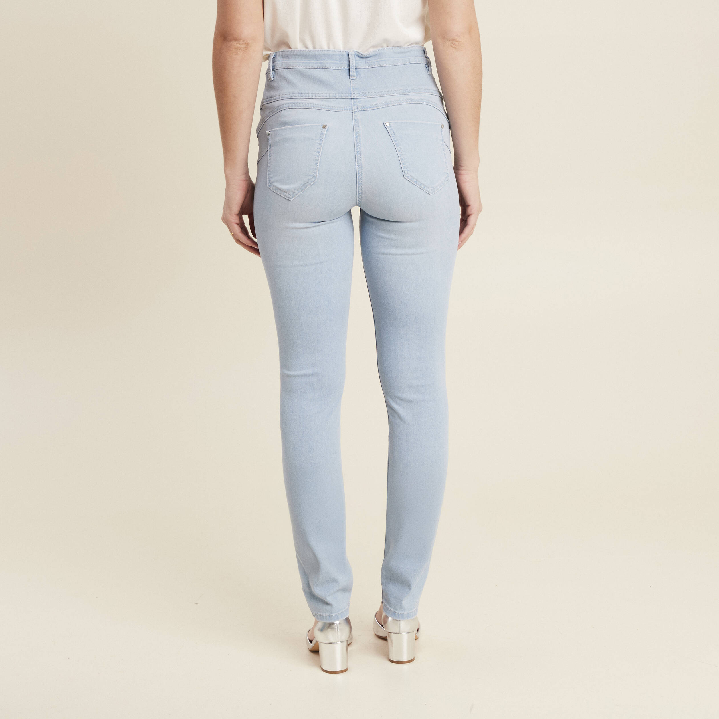 Jean magique Le gainant denim bleach femme