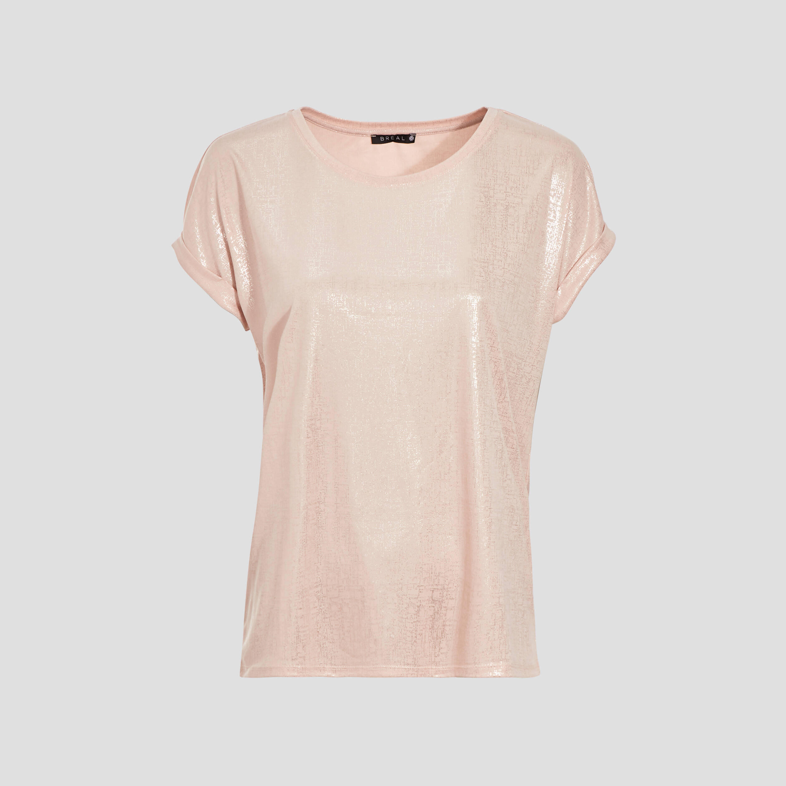 T-shirt manches courtes vieux rose femme