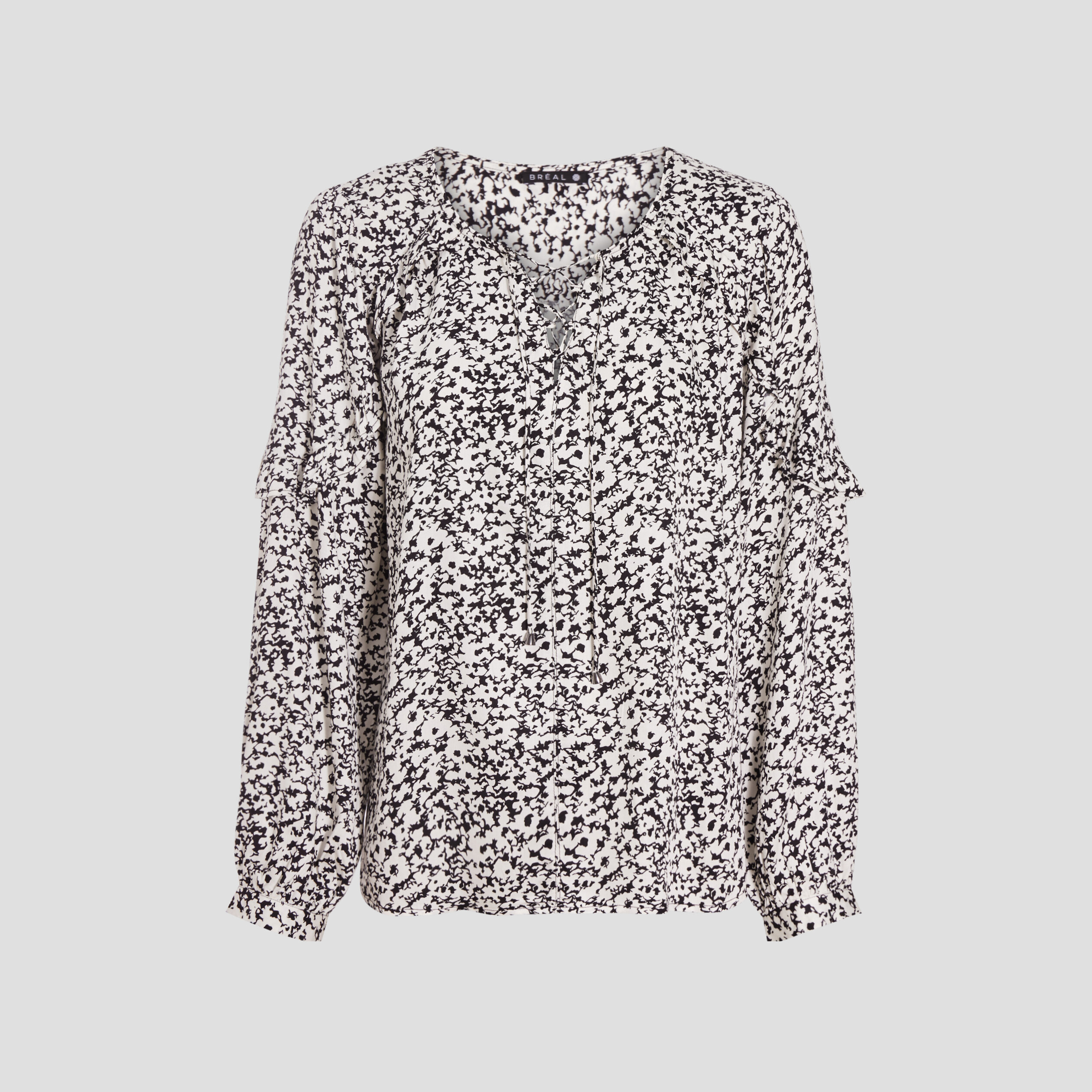 Blouse manches longues ecru femme