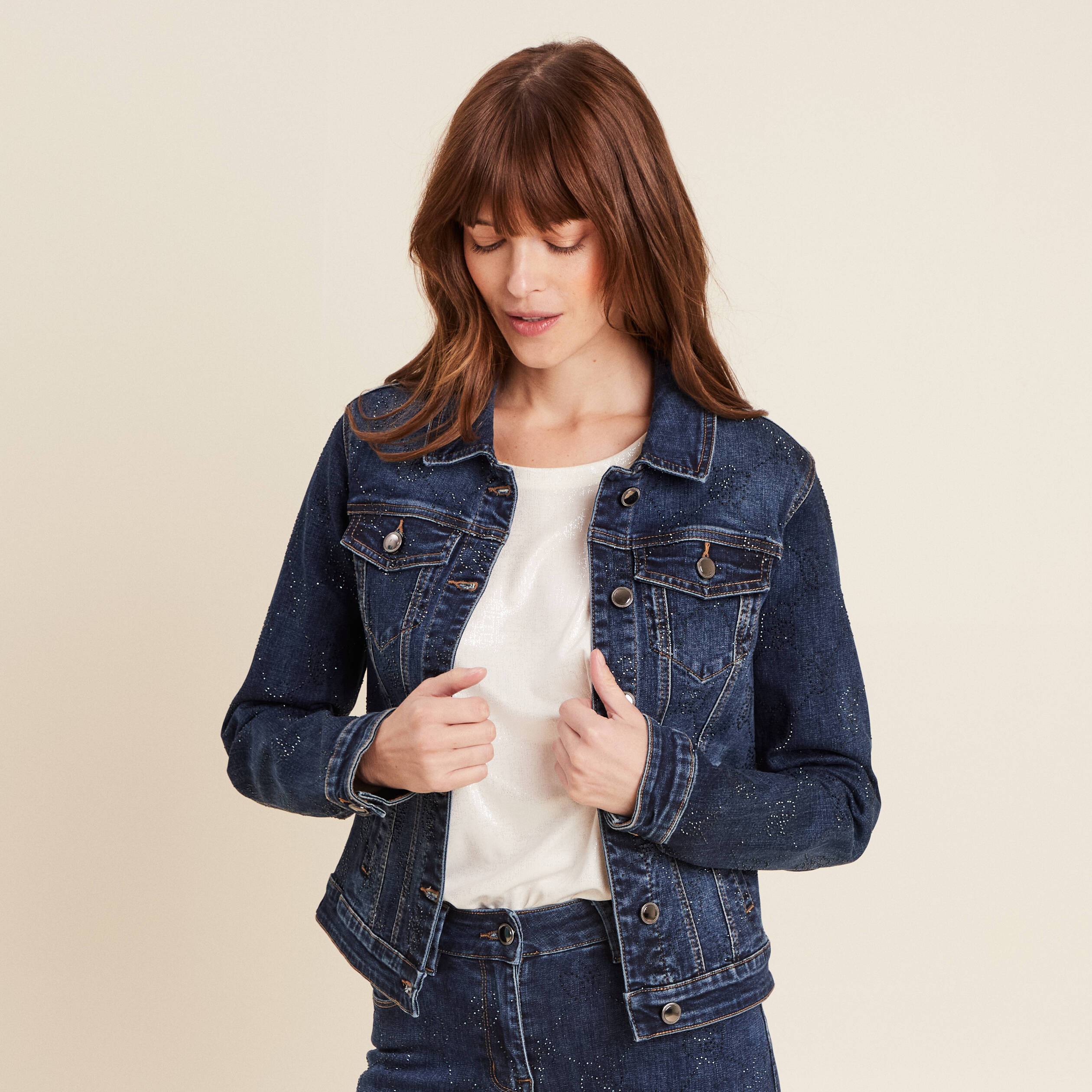 Patrice Bréal Breal Veste En Jean Veste Denim Veste Femme Patrice