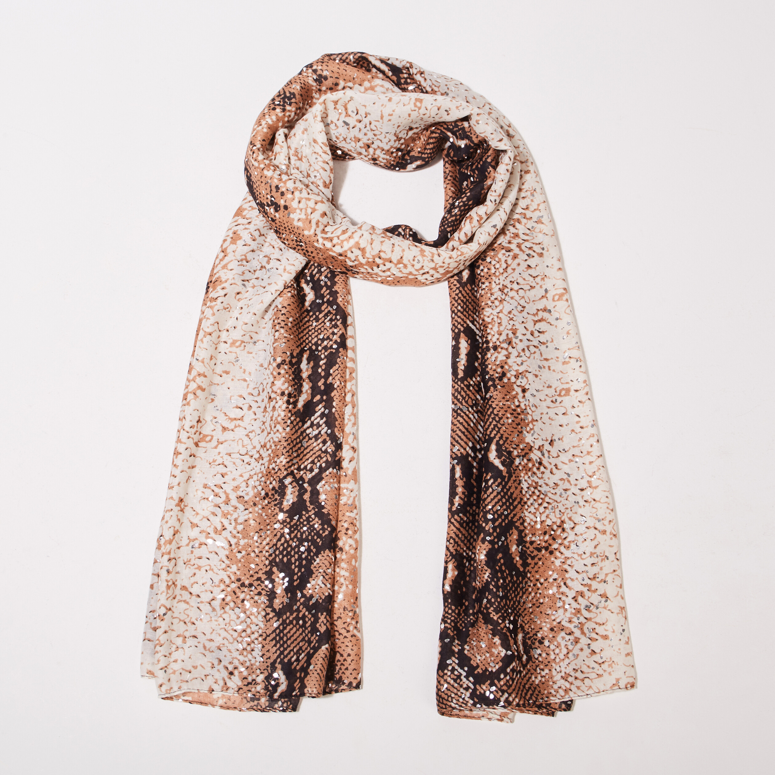 Foulard beige femme