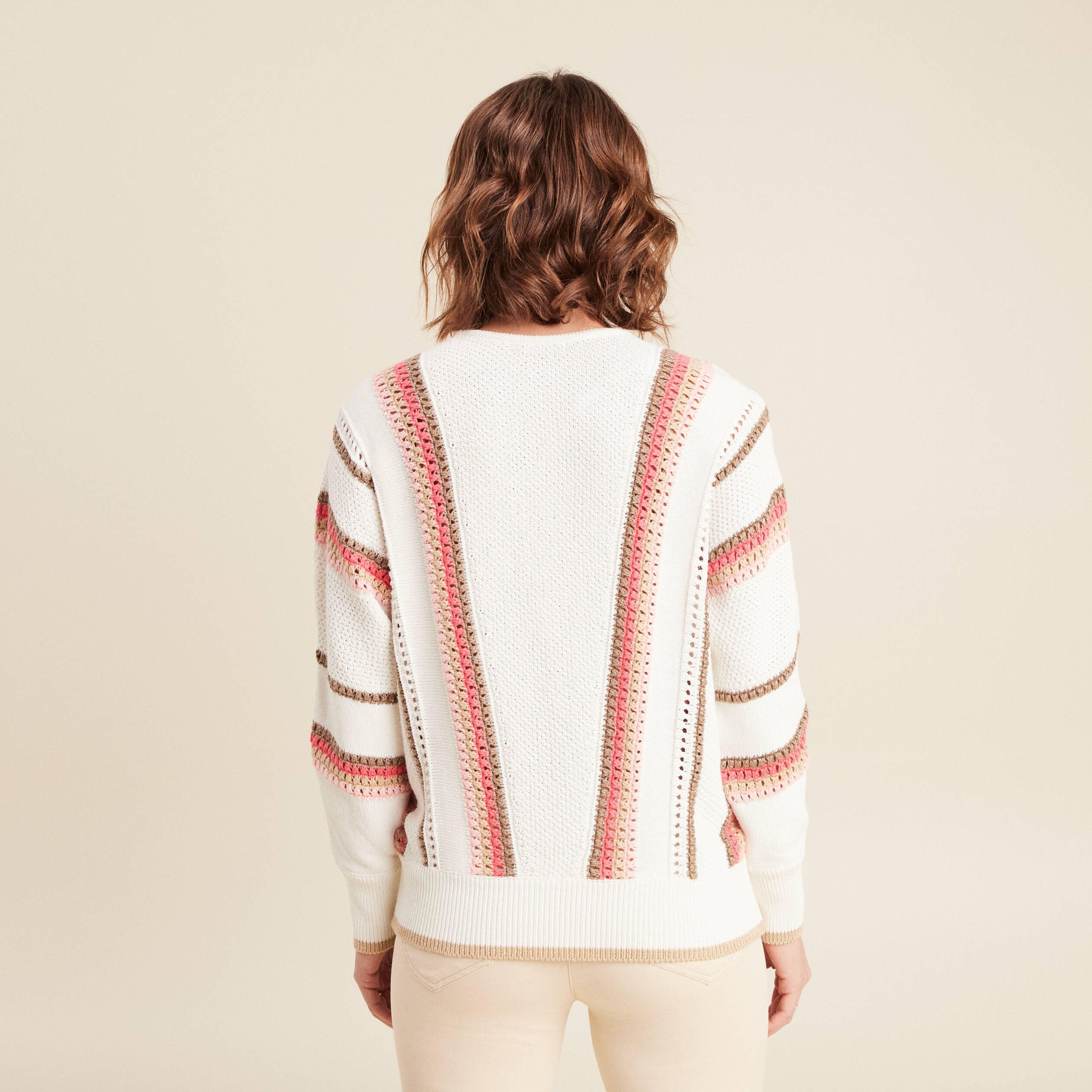 pull manches longues ecru femme Pull manches longues ecru femme