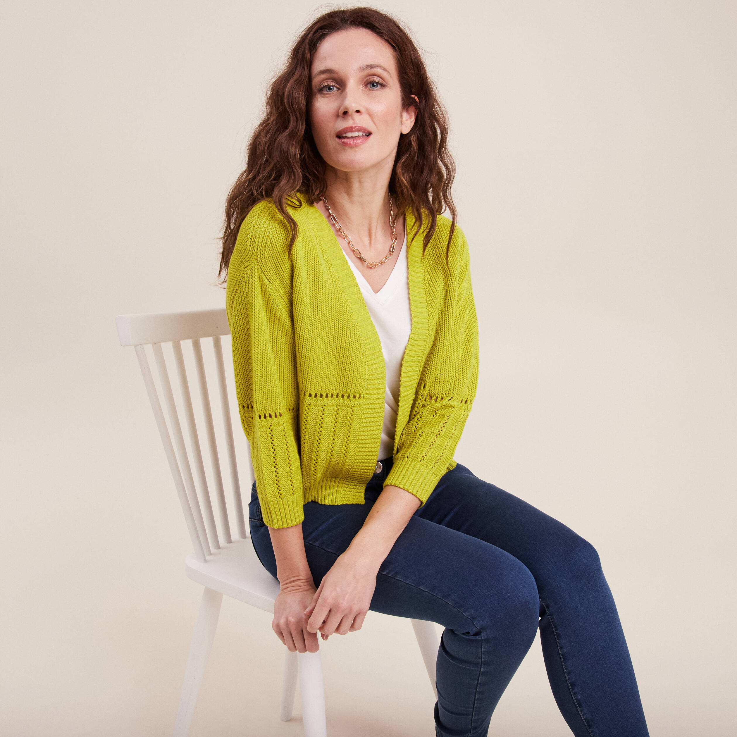 Gilet vert anis femme deals