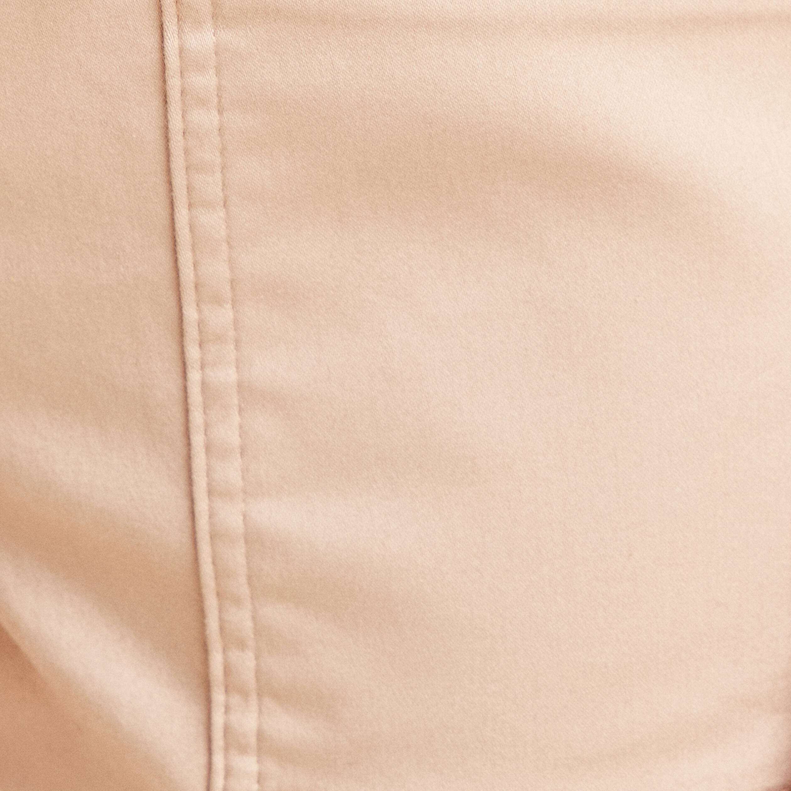Pantalon droit réversible taupe femme